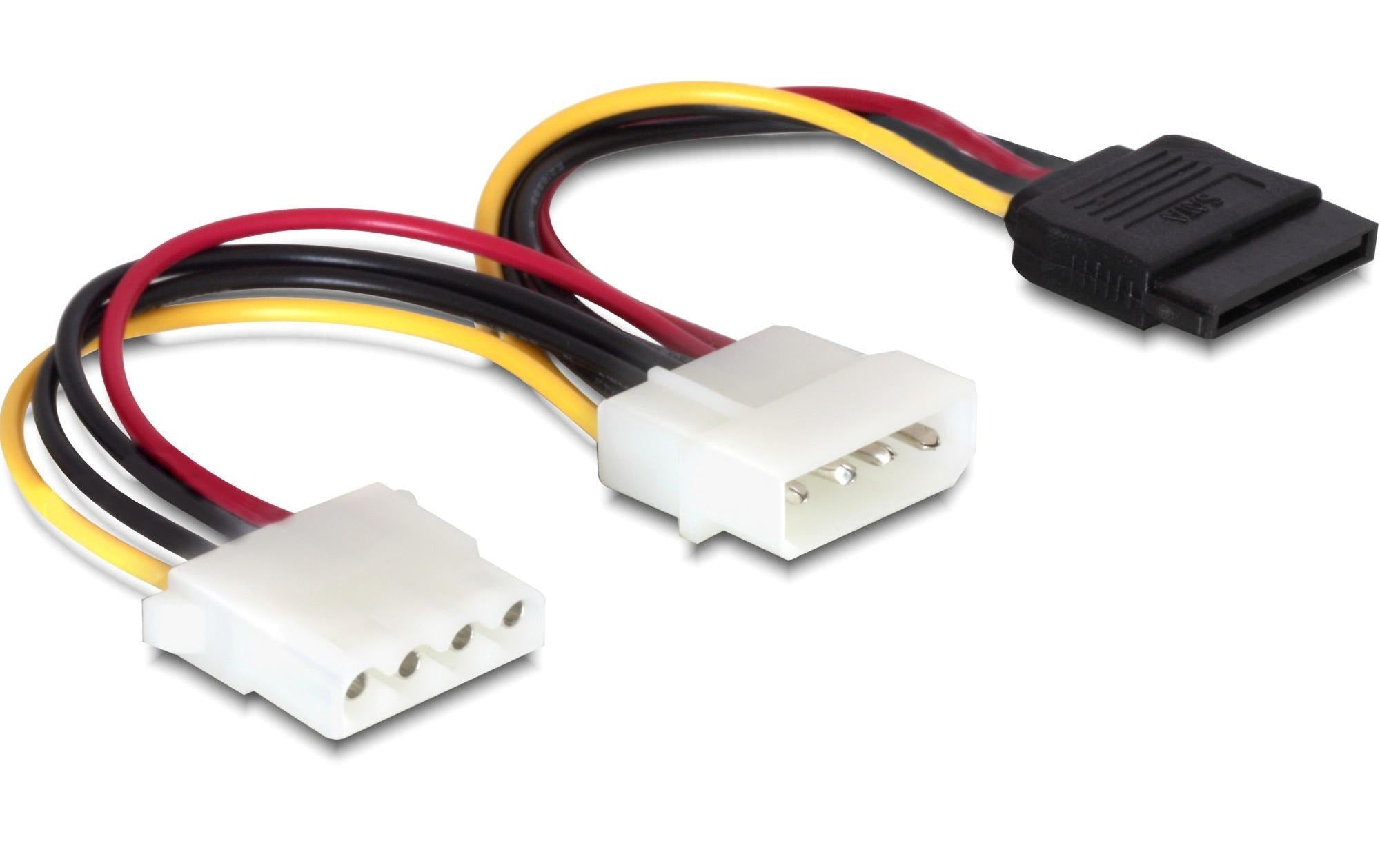 Delock Y-Stromkabel Molex - Molex/SATA 16.5 cm