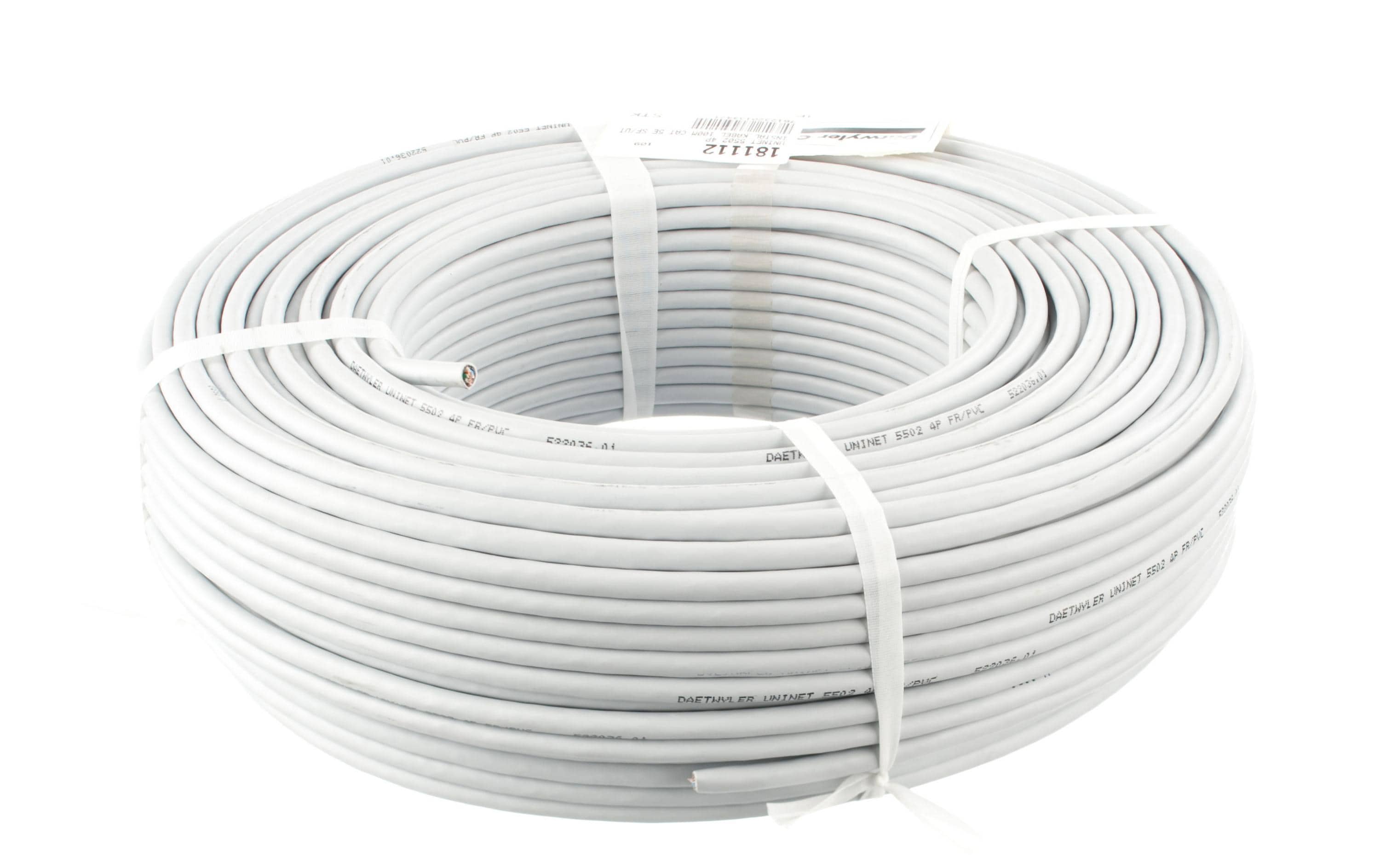 Dätwyler IT Infra Rangierkabel CU 5502 4P Flex Cat 5e, S/UTP, 100 m, Grau