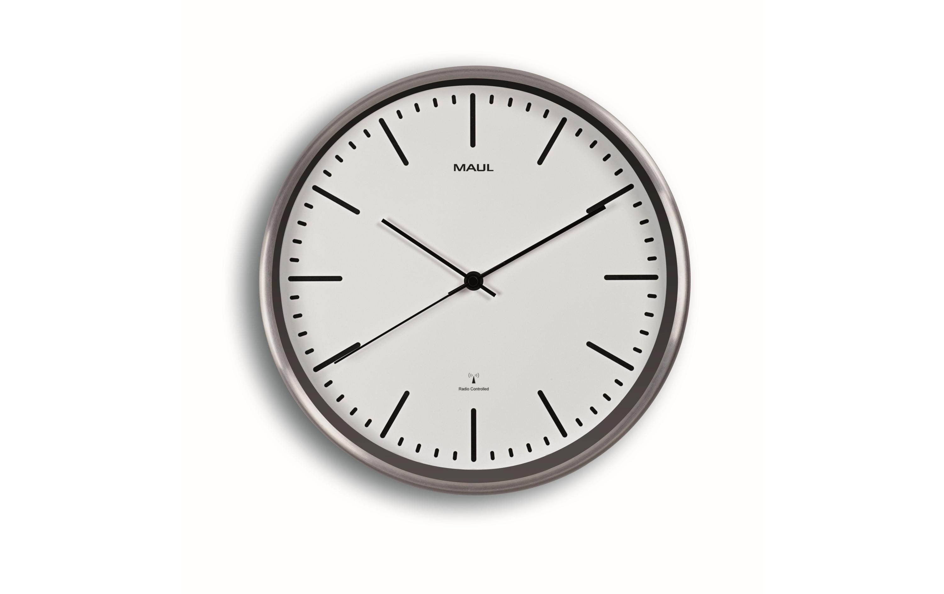 Maul Wanduhr MAULfly Ø 30 cm Silber/Weiss
