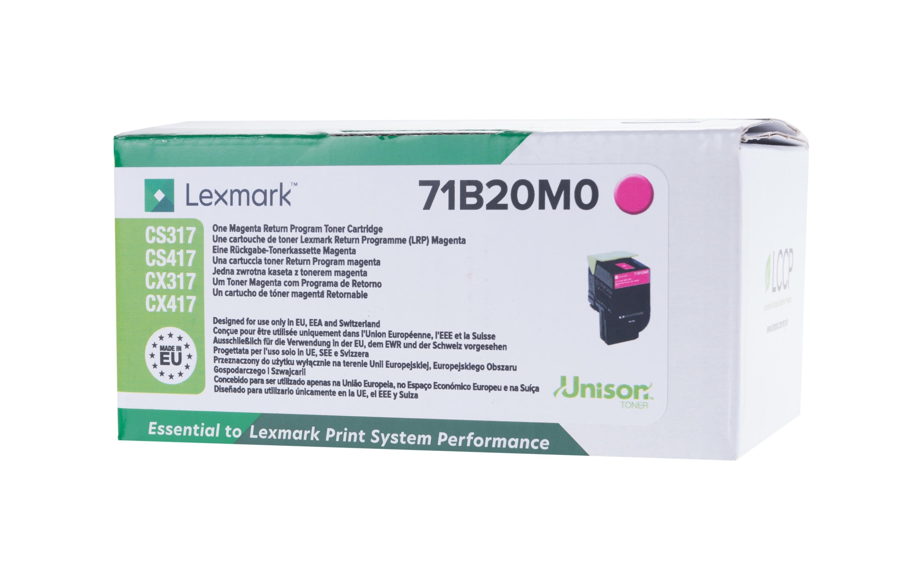 Lexmark Toner 71B20M0 Magenta