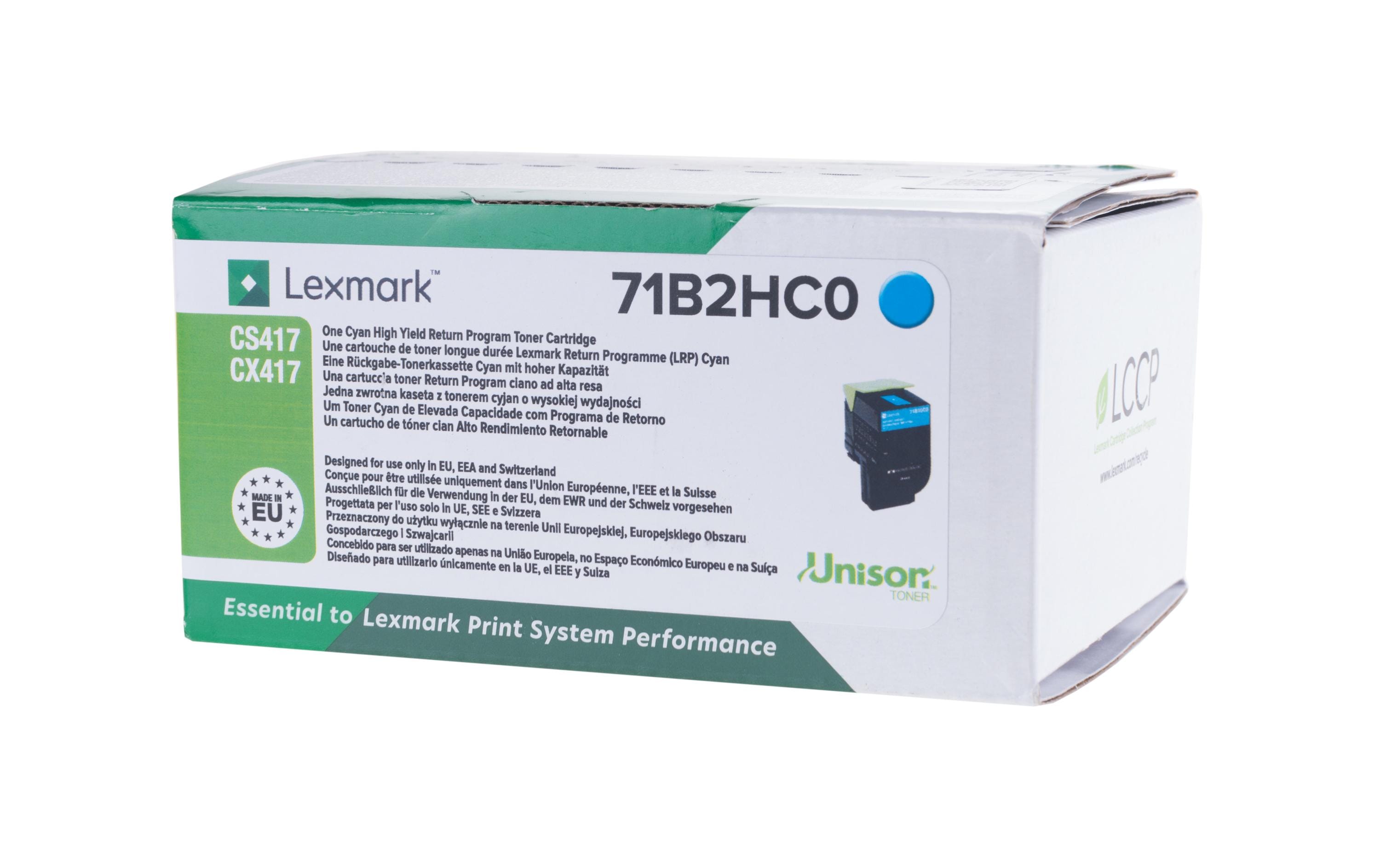 Lexmark Toner 71B2HC0 Cyan