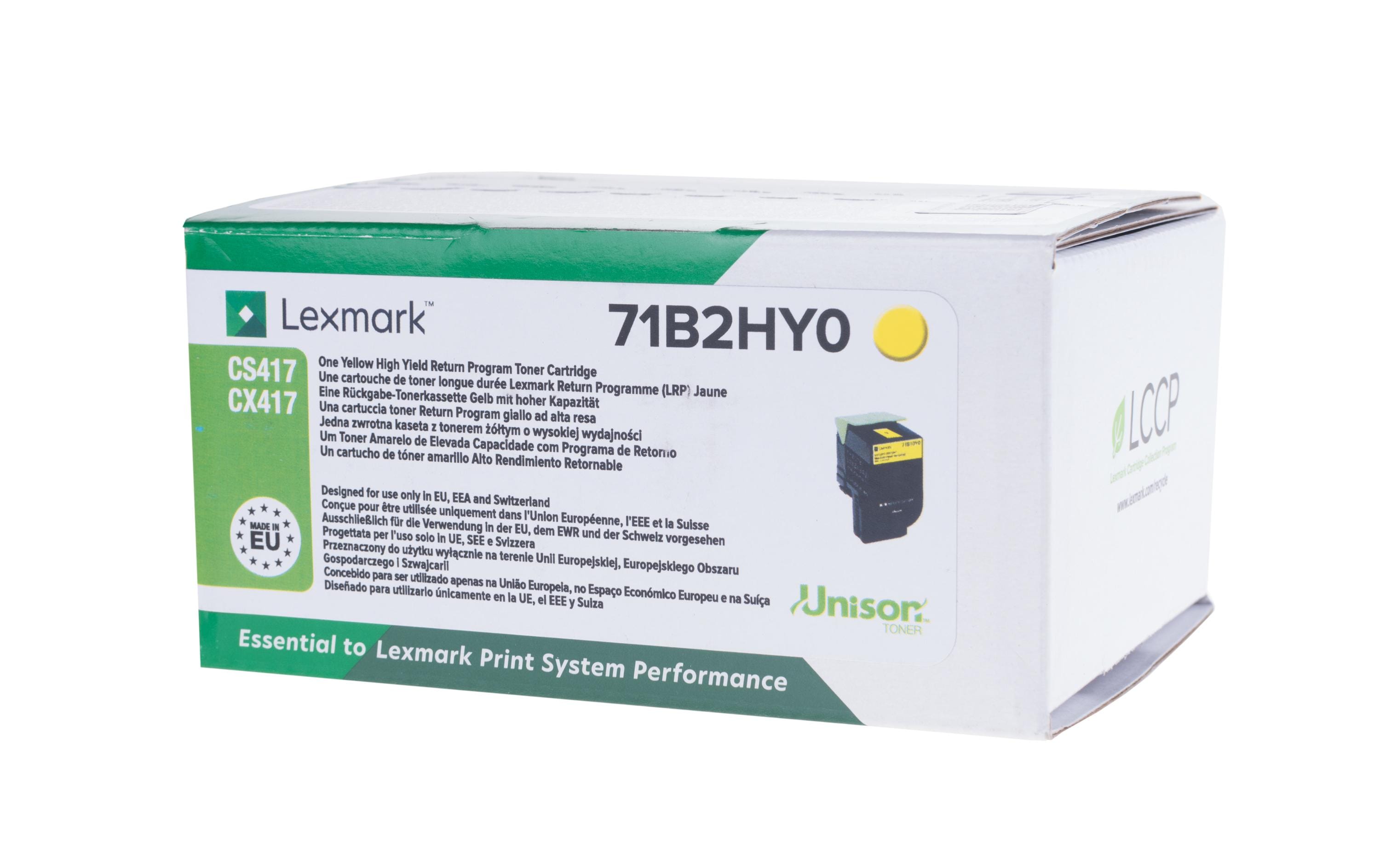 Lexmark Toner 71B2HY0 Yellow