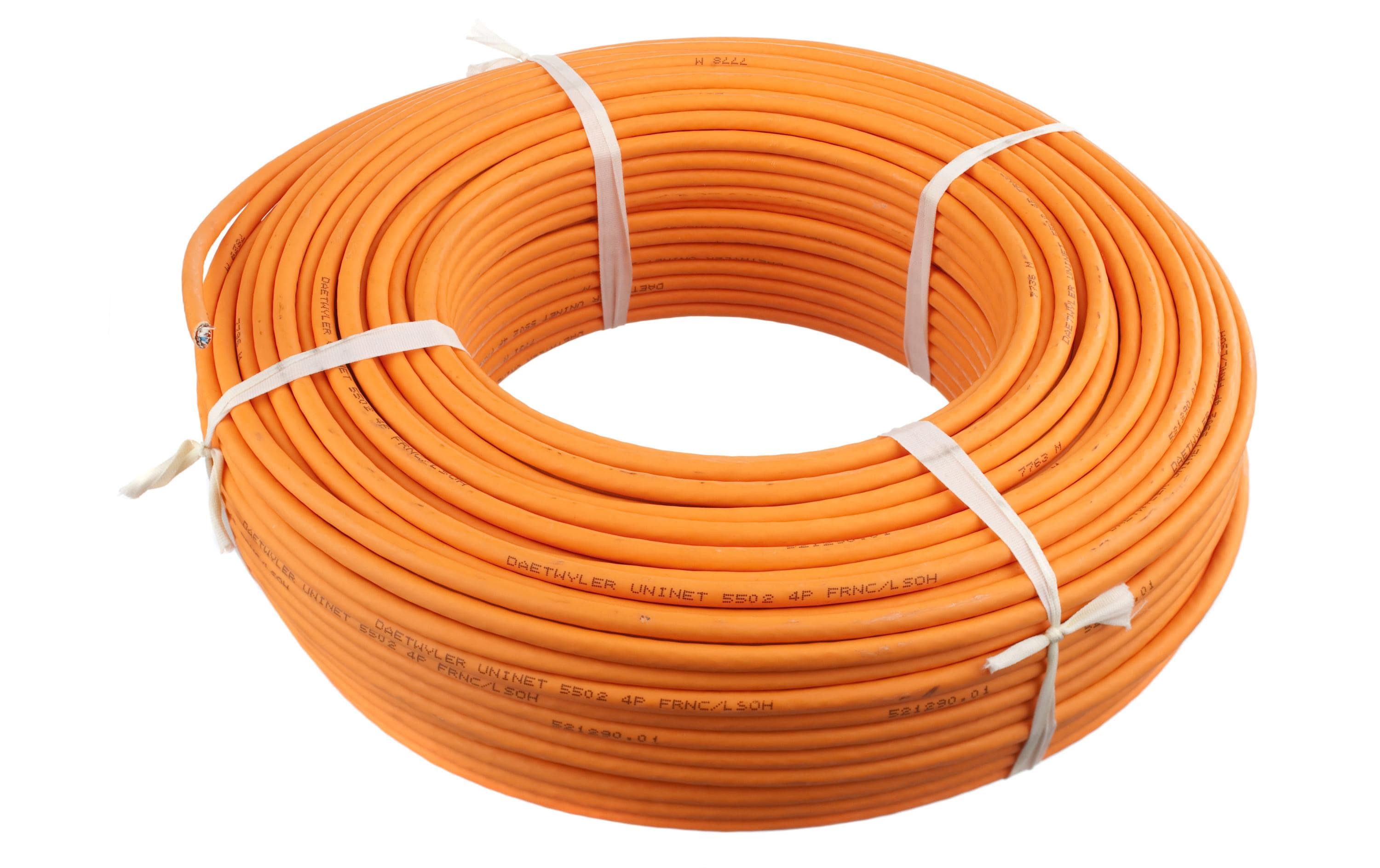 Dätwyler IT Infra Verlegekabel CU 7002 4P Cat 7, F/STP, 100 m, Orange