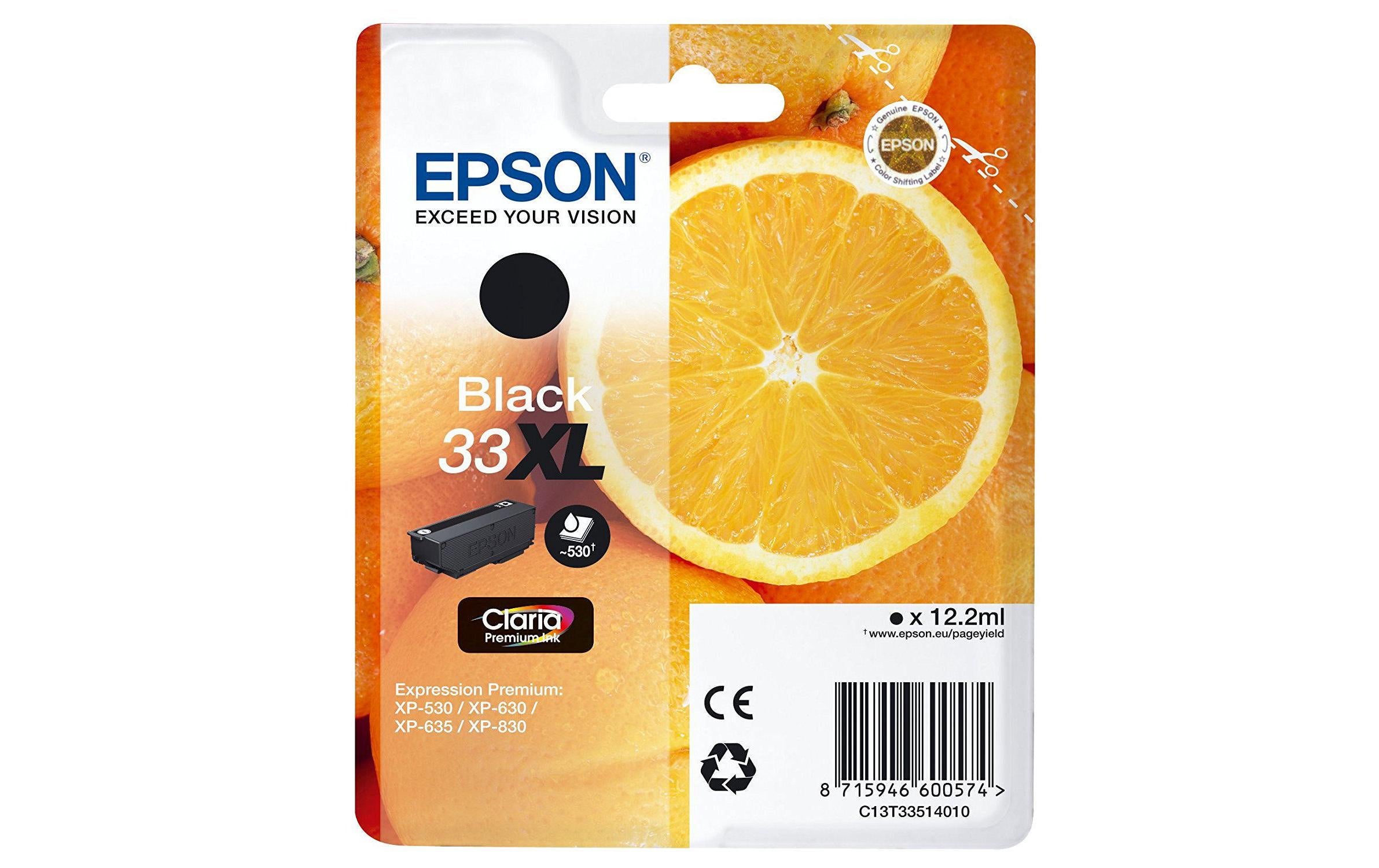 Epson Tinte 33XL / T33514012 Black