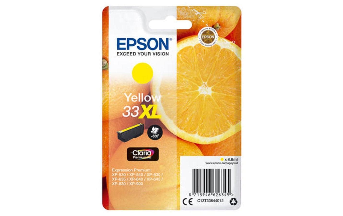 Epson Tinte 33XL / T33644012 Yellow