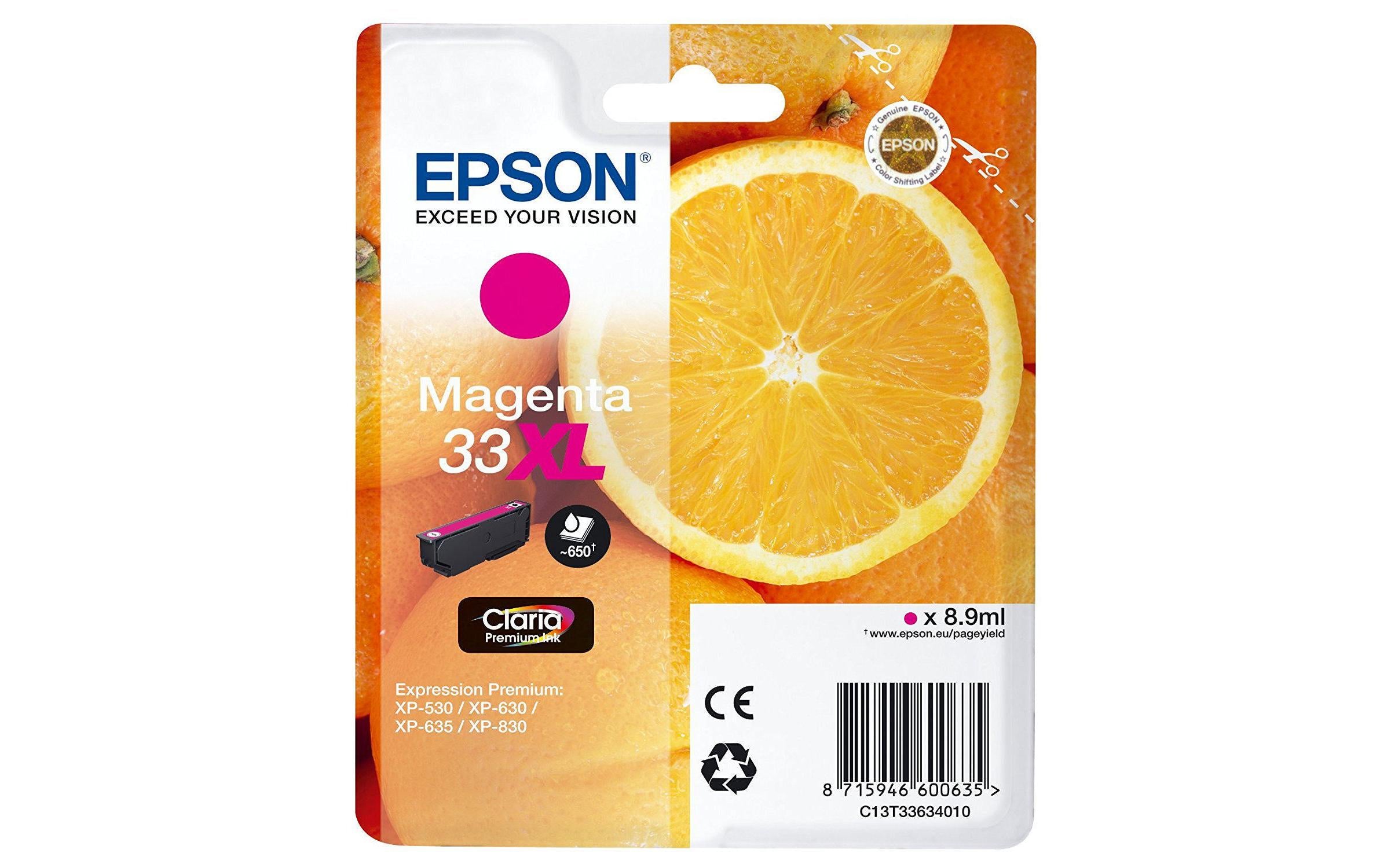Epson Tinte 33XL / T33634012 Magenta
