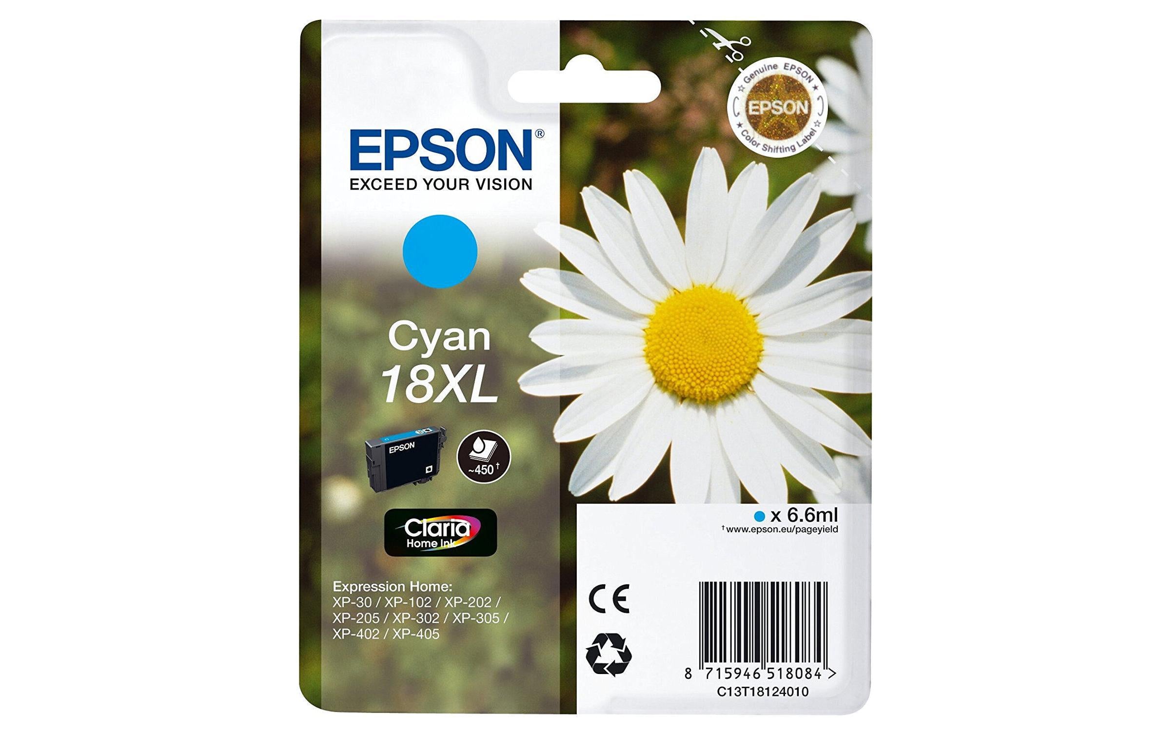 Epson Tinte T18124012 Cyan