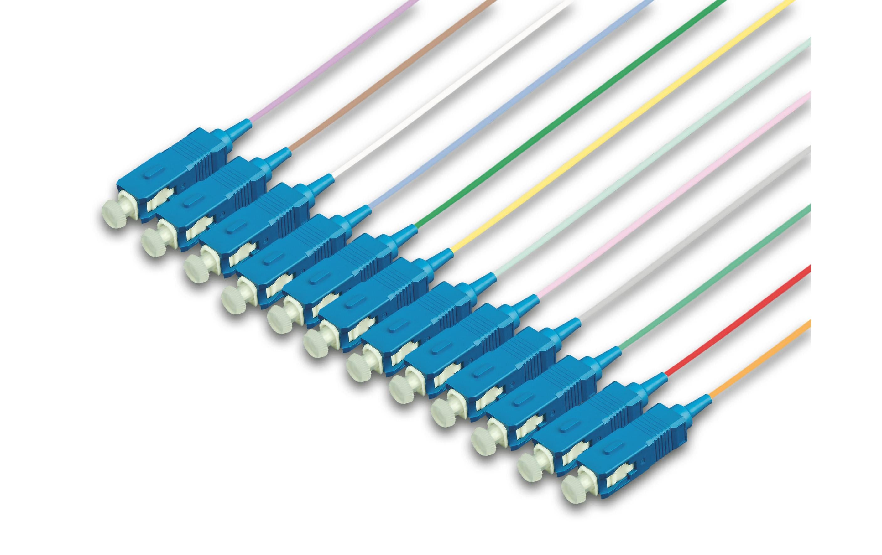 Lightwin Faserpigtail SC, SM, OS2, 2m 12 Stück