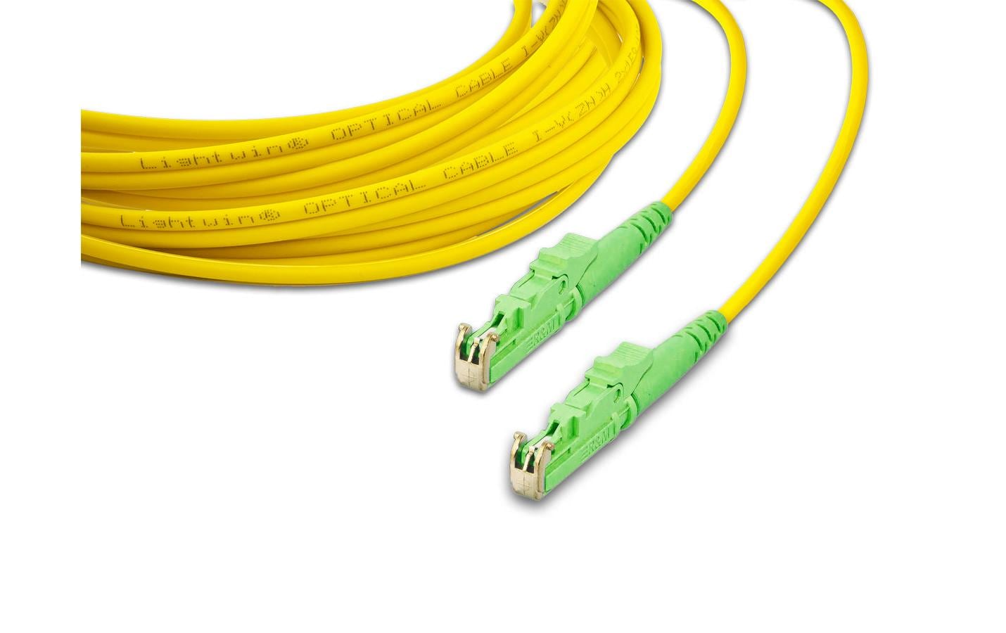 Lightwin LWL-Patchkabel SM E2000/APC – E2000/APC, OS2, Simplex, 2 m