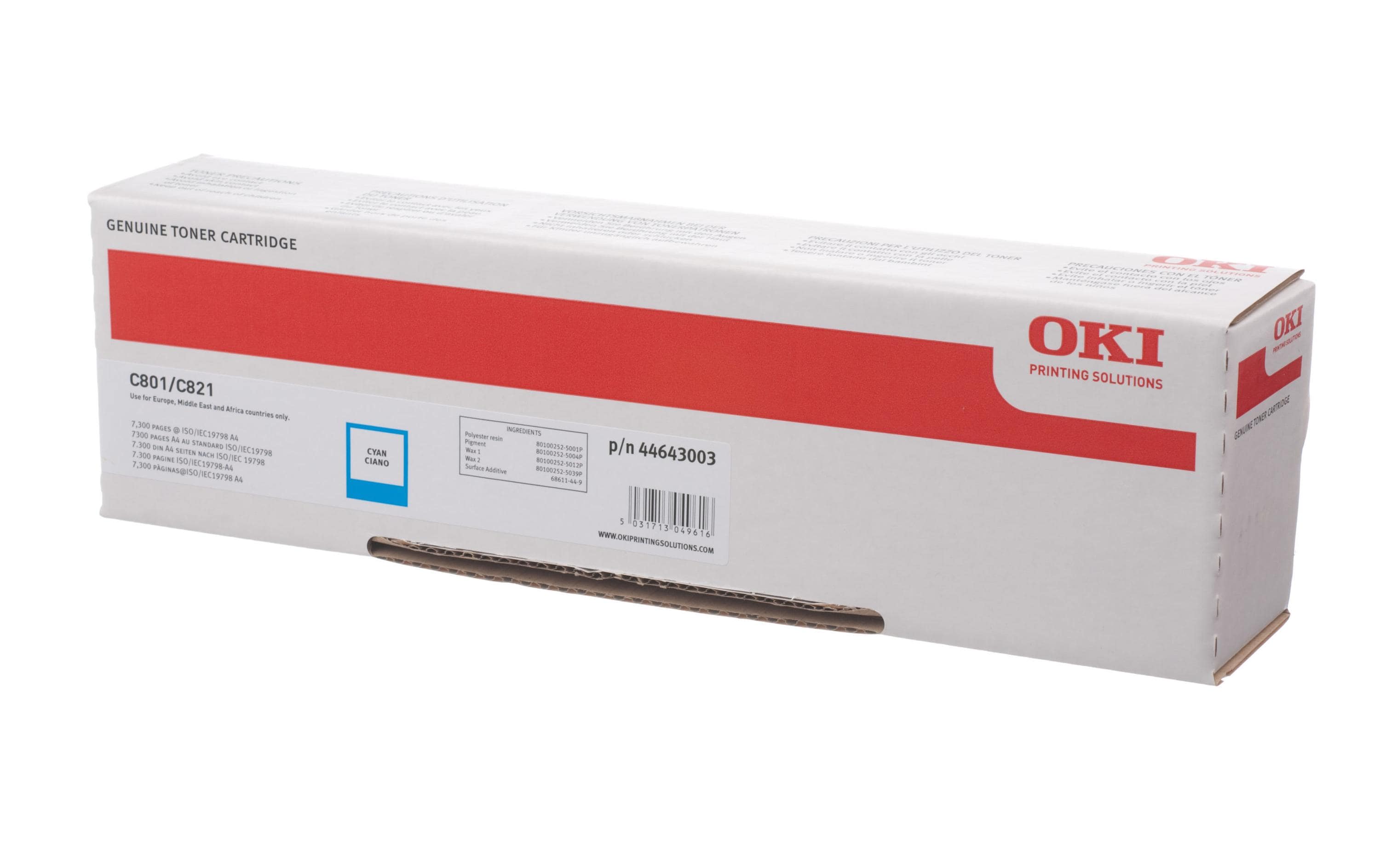 OKI Toner 44643003 Cyan