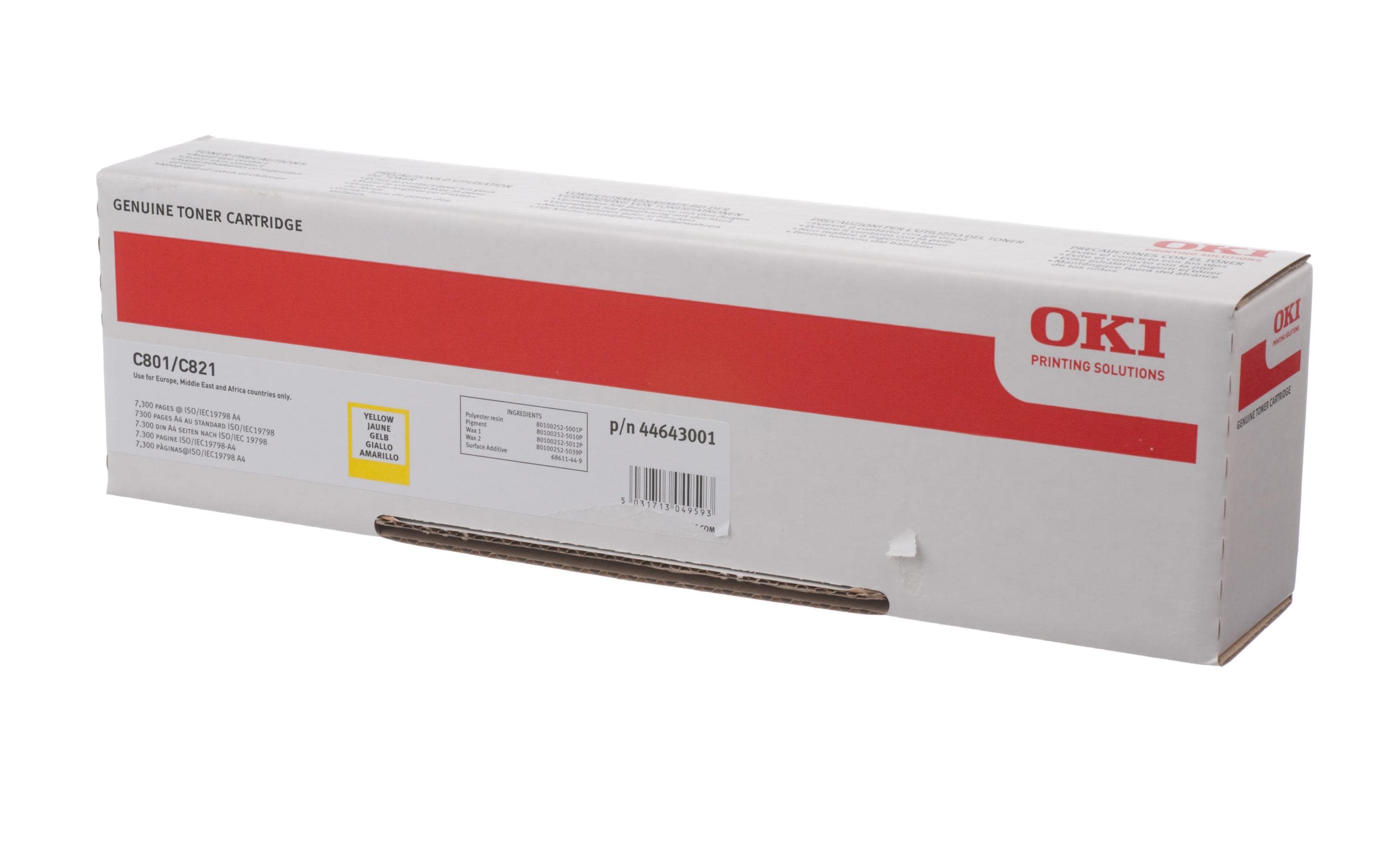 OKI Toner 44643001 Yellow