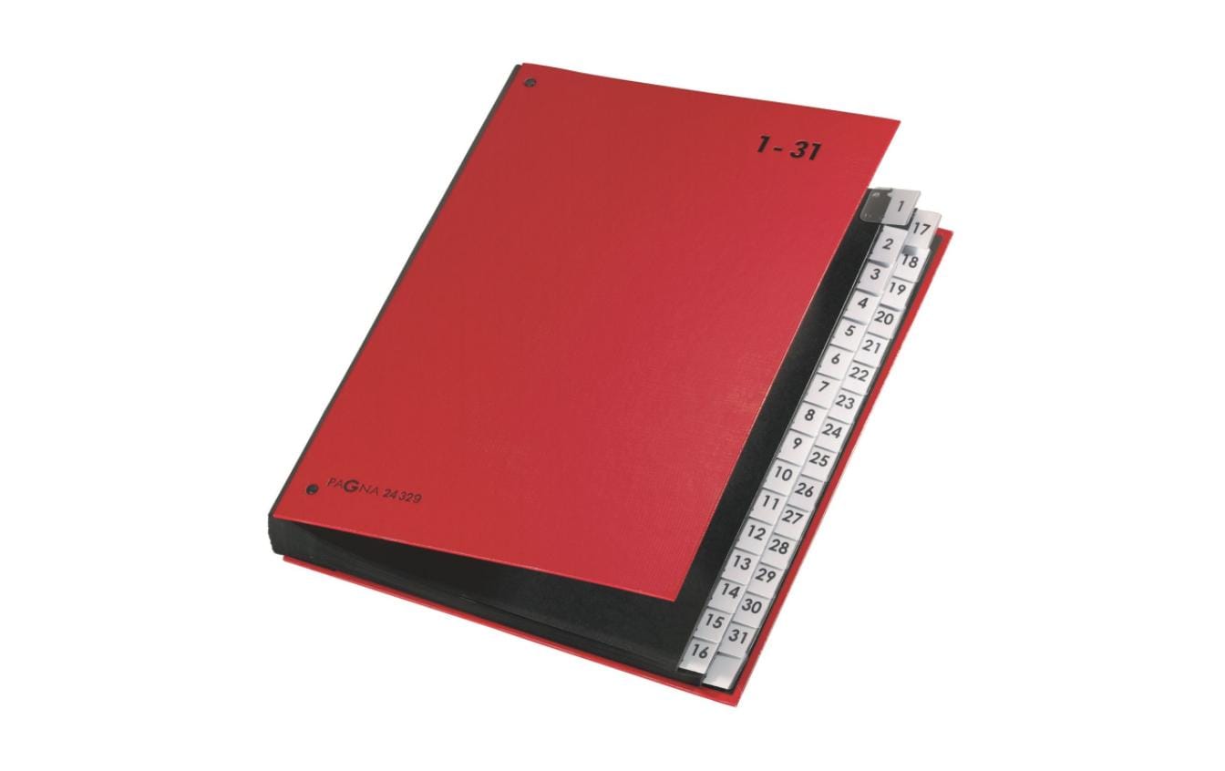 Pagna Pultmappe A4 1-31 Rot