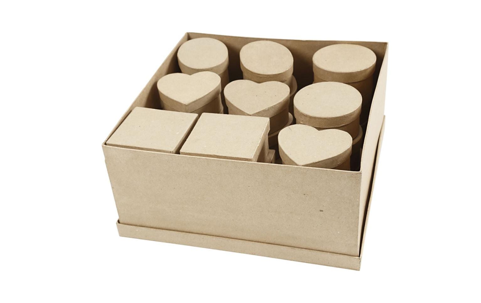 Creativ Company Papp-Schachtel 10-12 cm 28 Stück