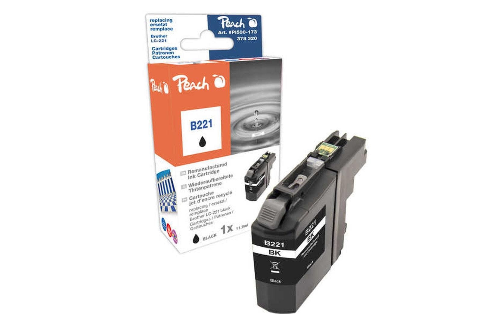 Peach Tinte Brother LC-221BK Black
