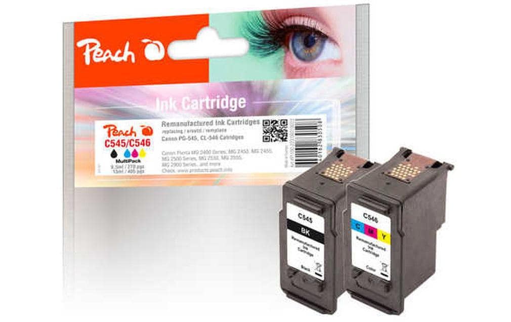 Peach Tintenset Canon PG-545 / CL-546 1x BK, 1x Color