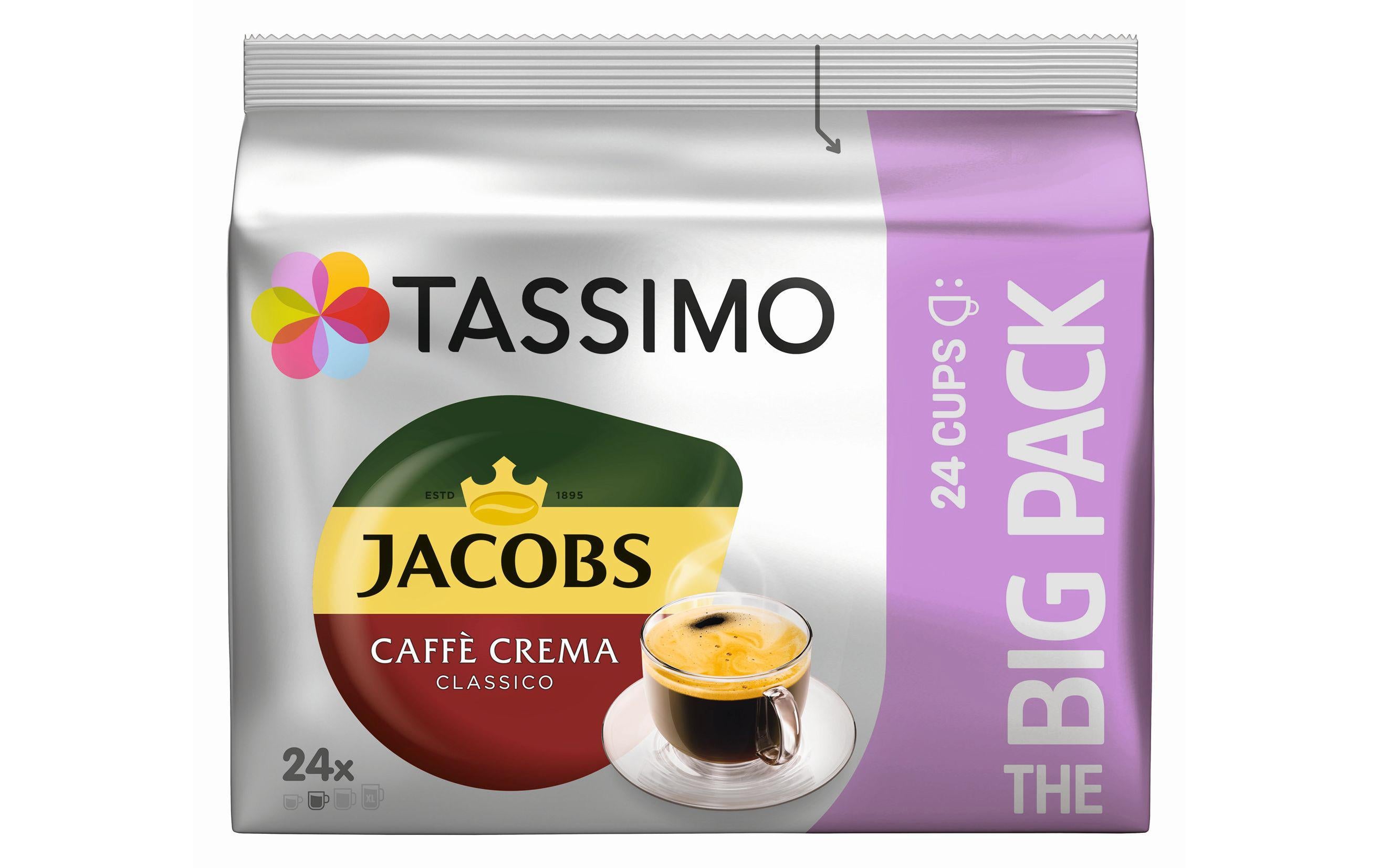TASSIMO Kaffeekapseln T DISC Jacobs Caffé Crema 24 Portionen