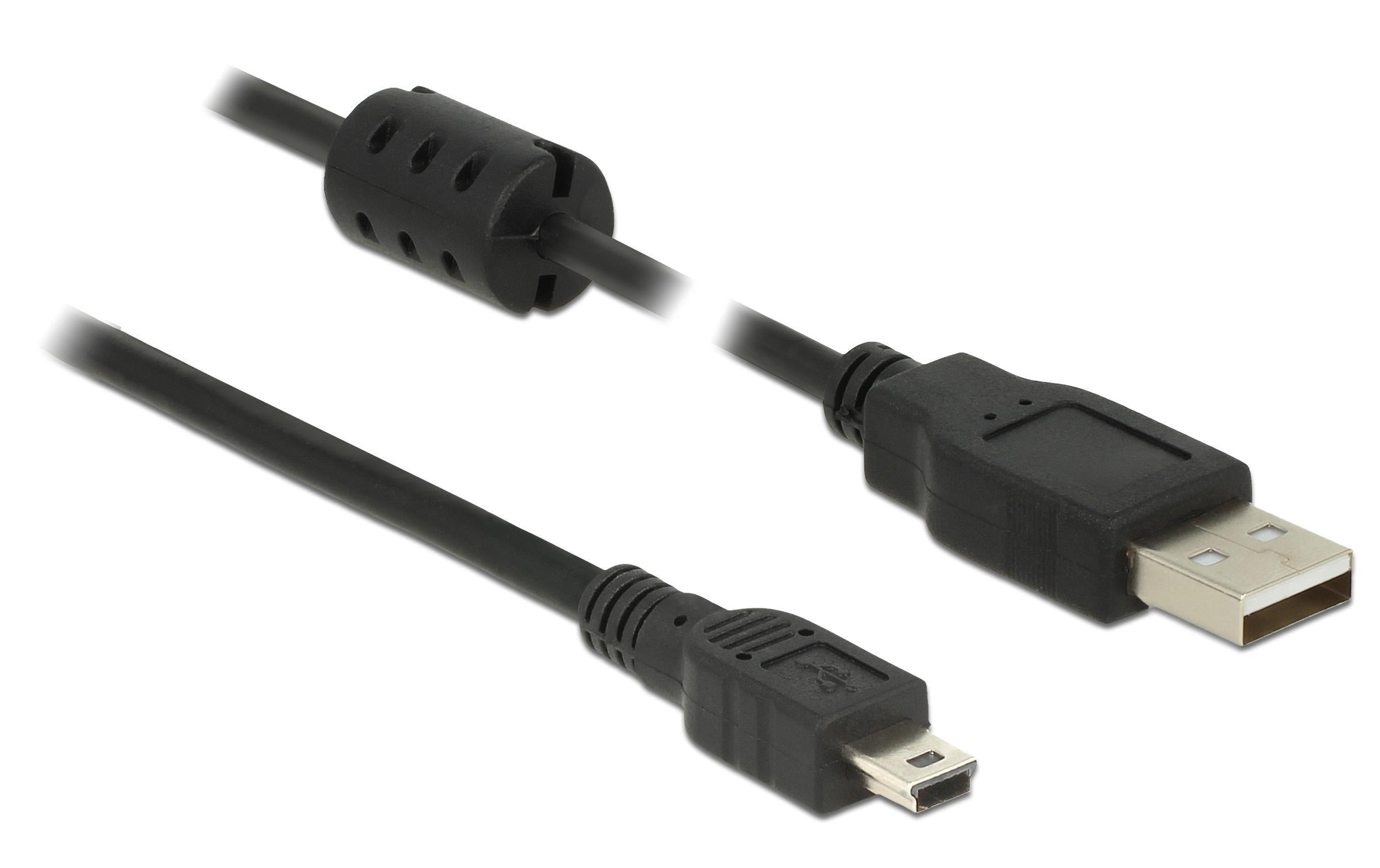 Delock USB 2.0-Kabel  USB A - Mini-USB B 0.5 m