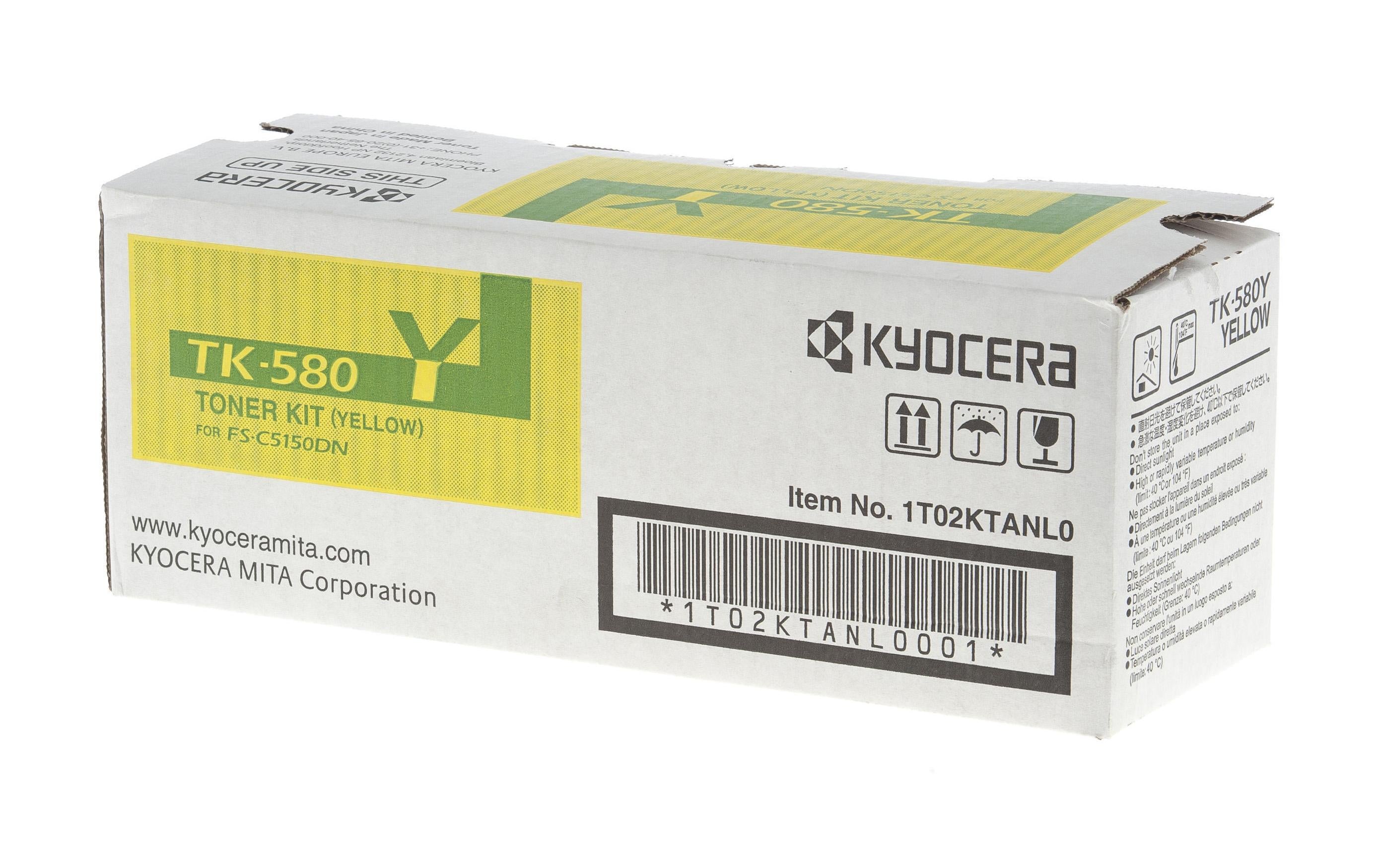 Kyocera Toner TK-580Y Yellow