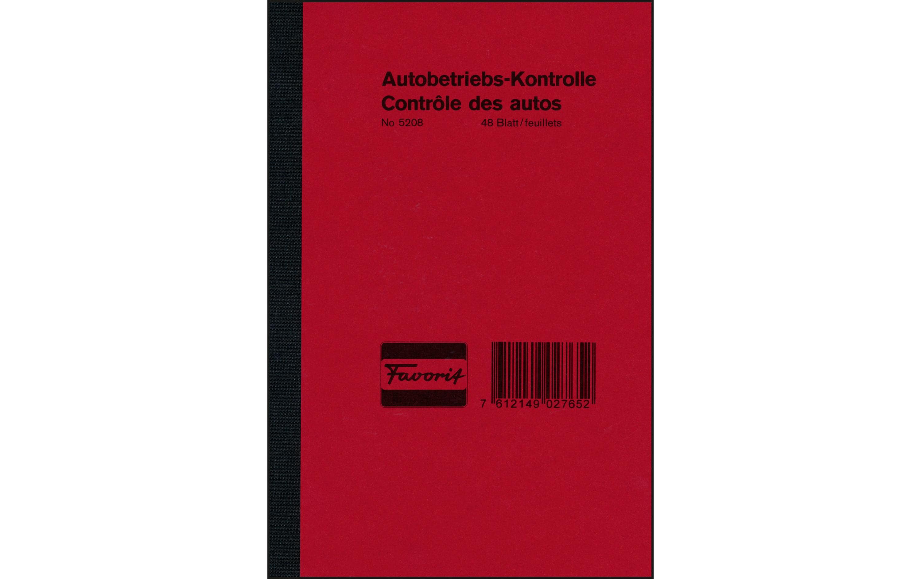 Favorit Durchschreibeblock Autobetriebs-Kontrolle 48 Blatt