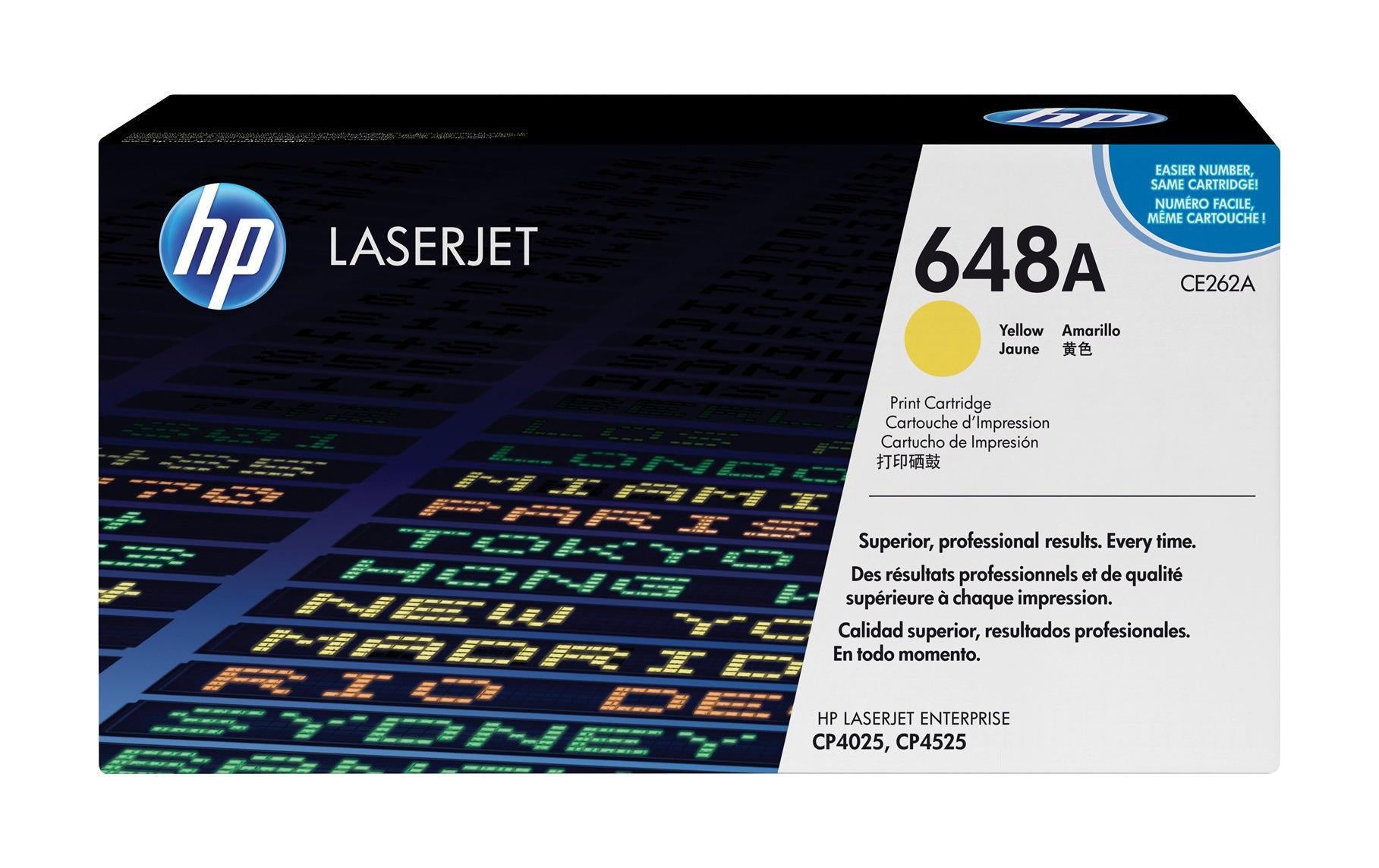 HP Toner Nr. 648A (CE262A) Yellow