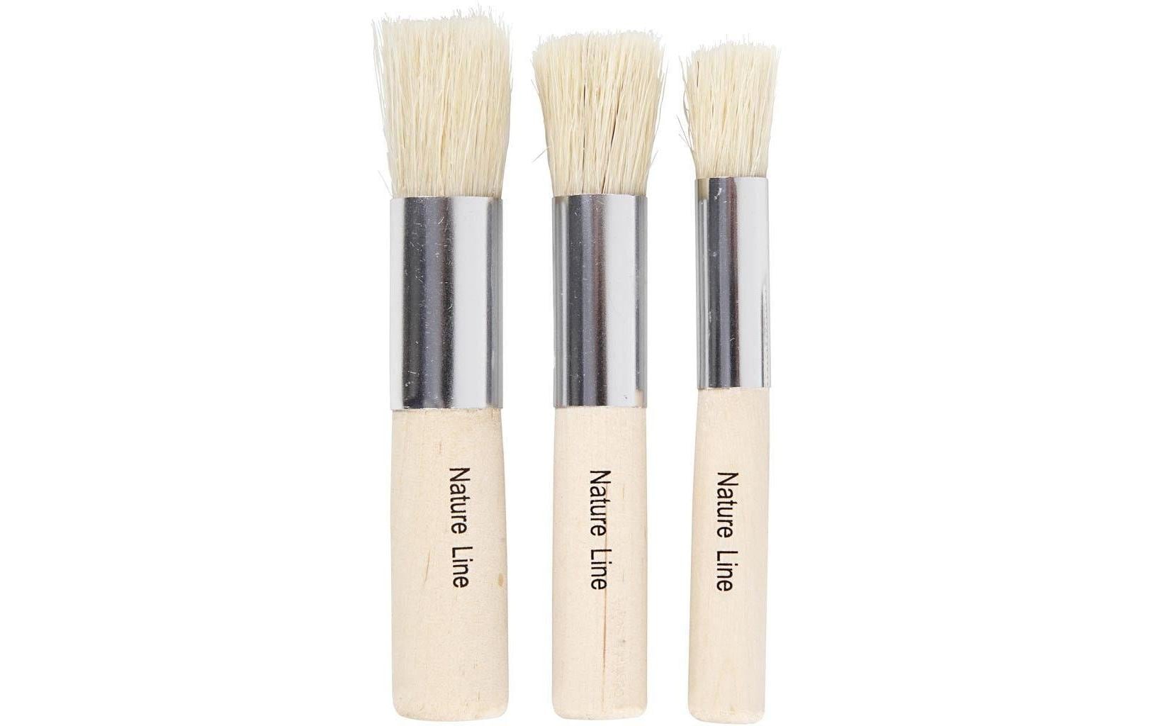 Creativ Company Borstenpinsel Schablonier 3 Stück