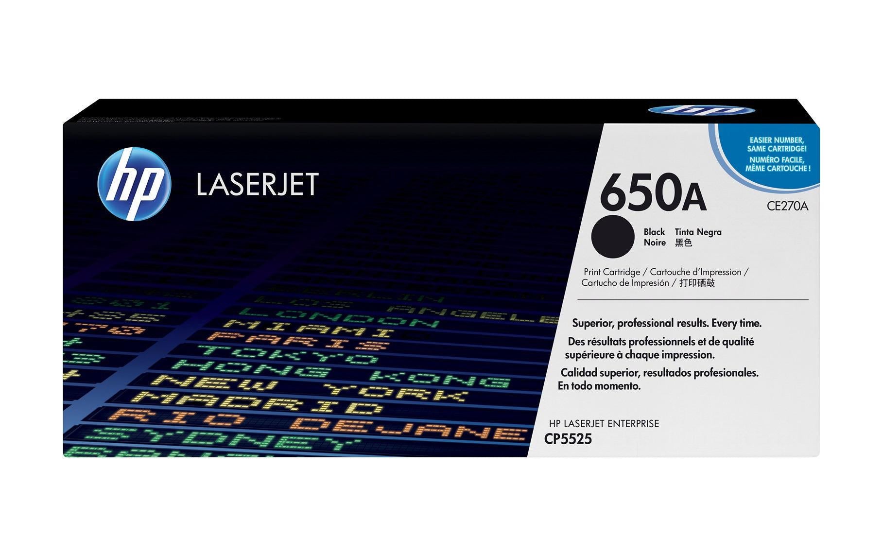 HP Toner Nr. 650A (CE270A) Black
