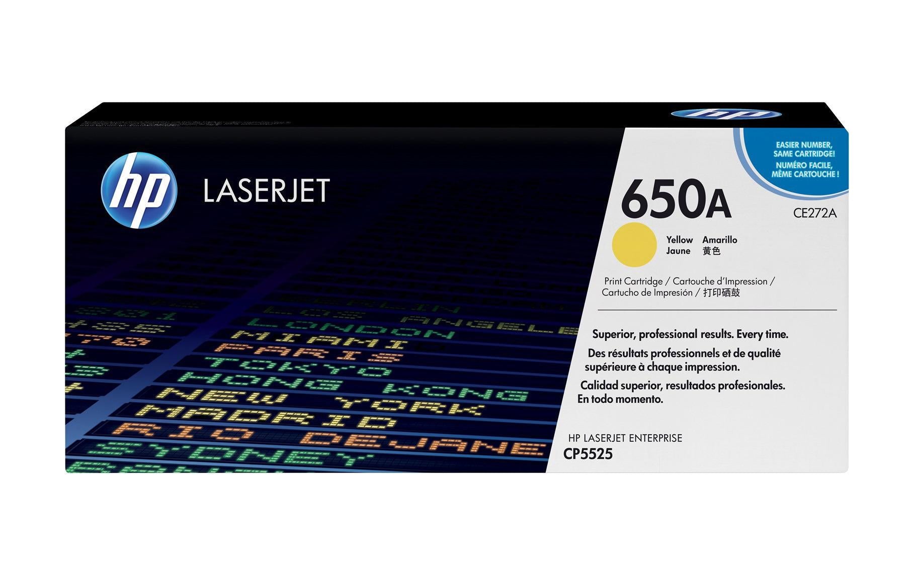 HP Toner Nr. 650A (CE272A) Yellow