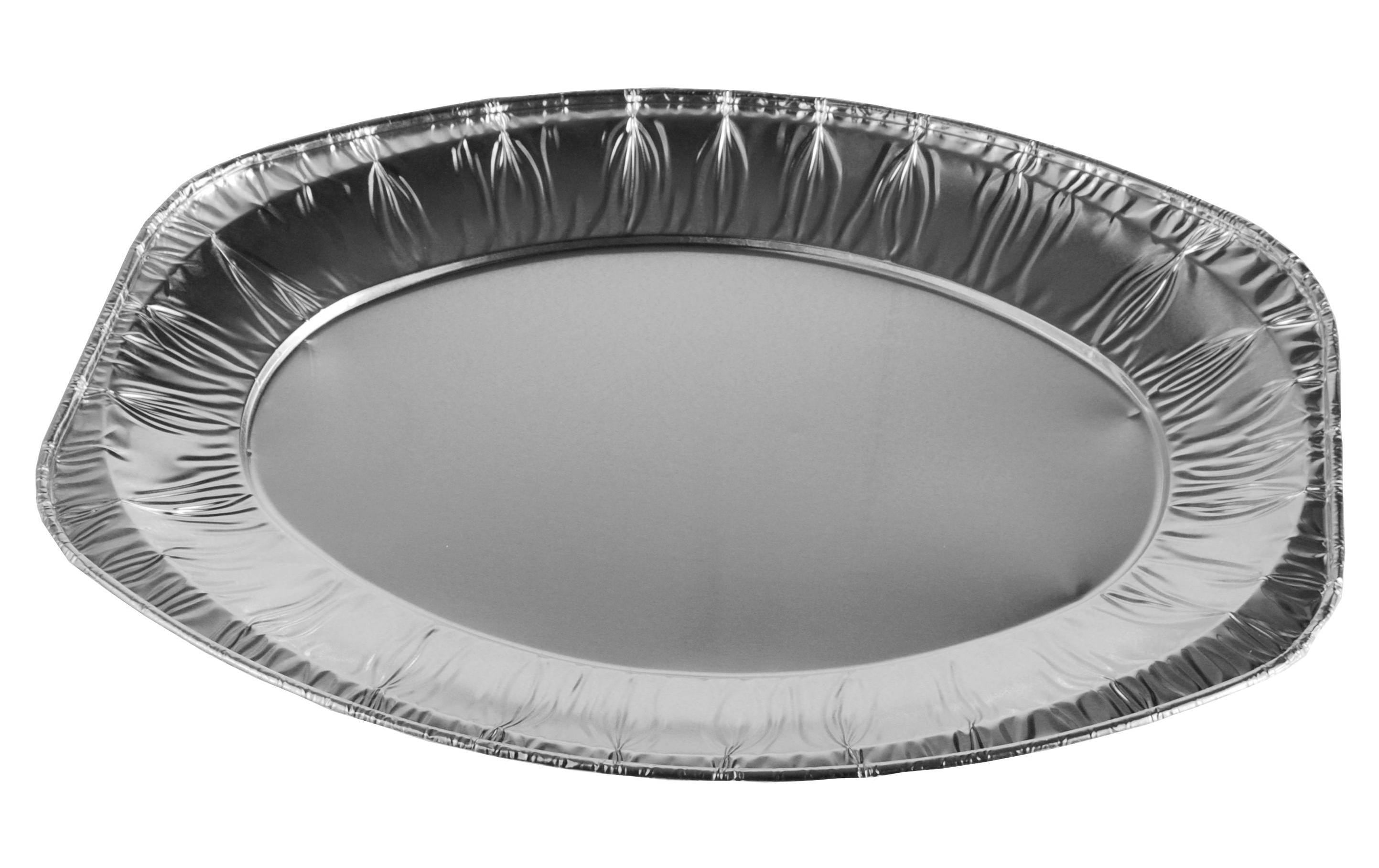 Papstar Einweg-Servierplatte Alu 35 cm x 24.5 cm, 3 Stück