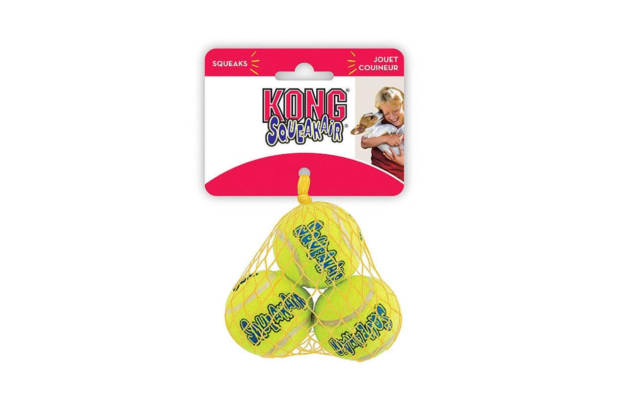Kong Hunde-Spielzeug Air Squeaker Tennis Ball Ø 4 cm