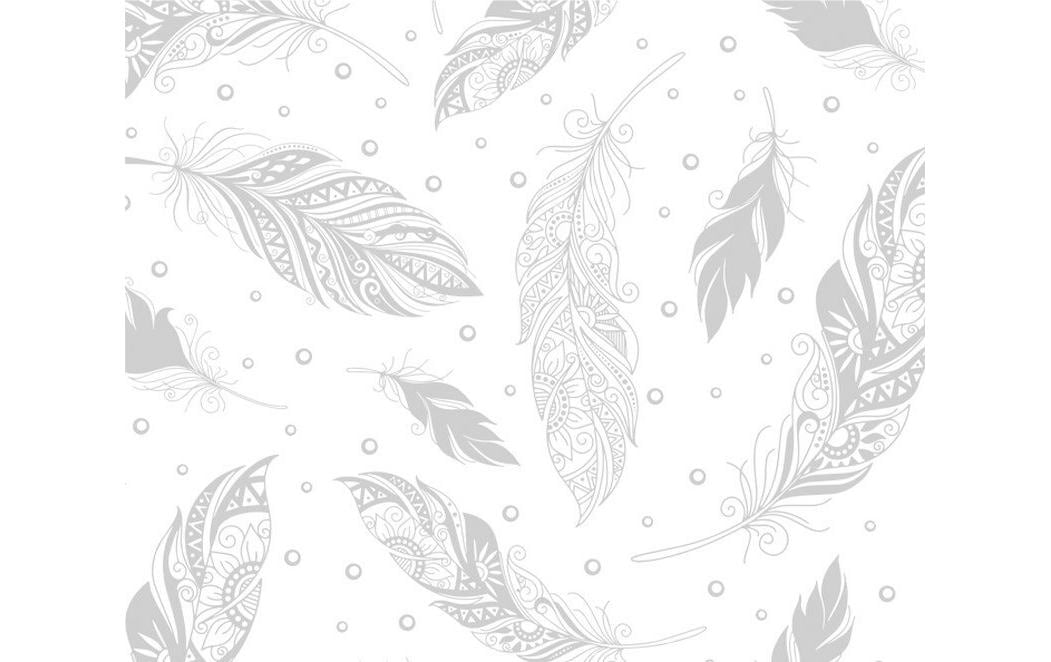 URSUS Zauberpapier 250 g/m2 10 Blatt, Weiss, Federn
