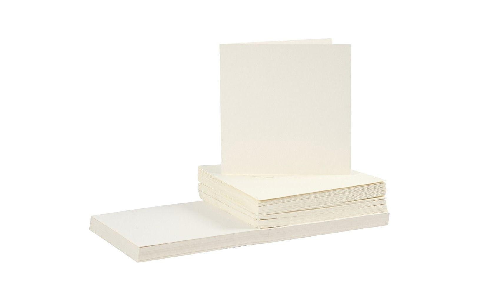 Creativ Company Blankokarte 15 x 15 cm 50 Set, Beige