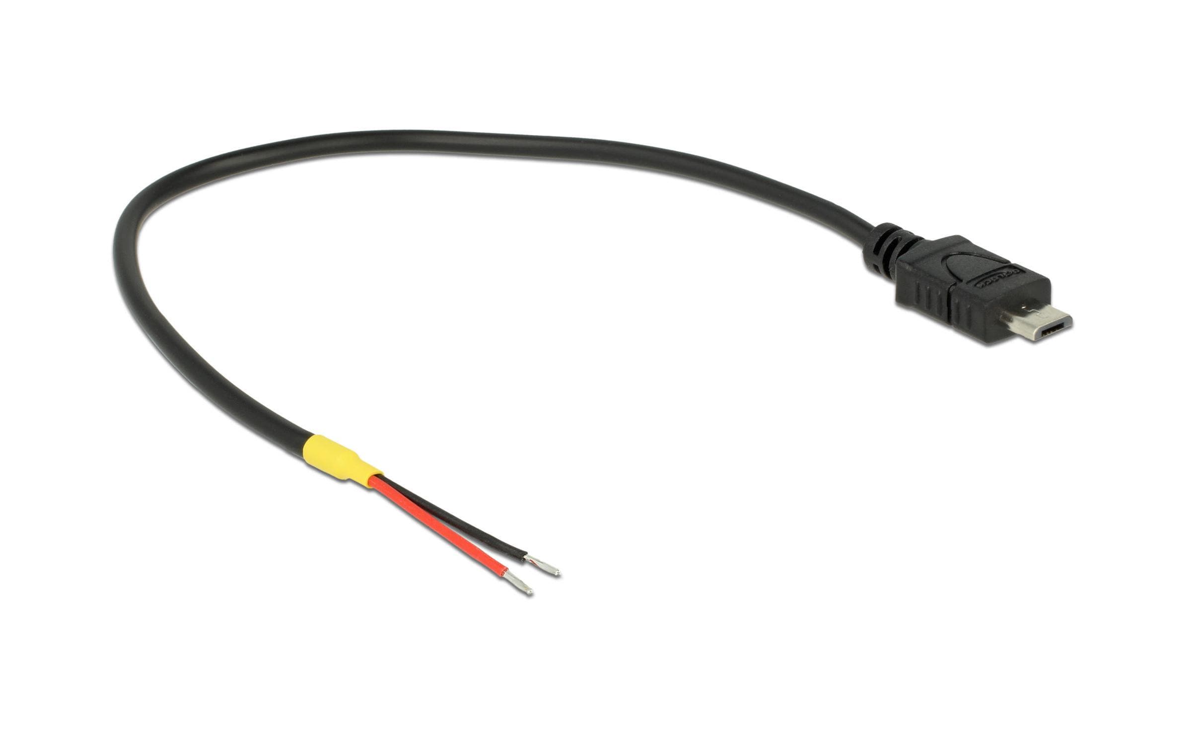 Delock USB-Stromkabel  Micro-USB B - Offen 0.15 m