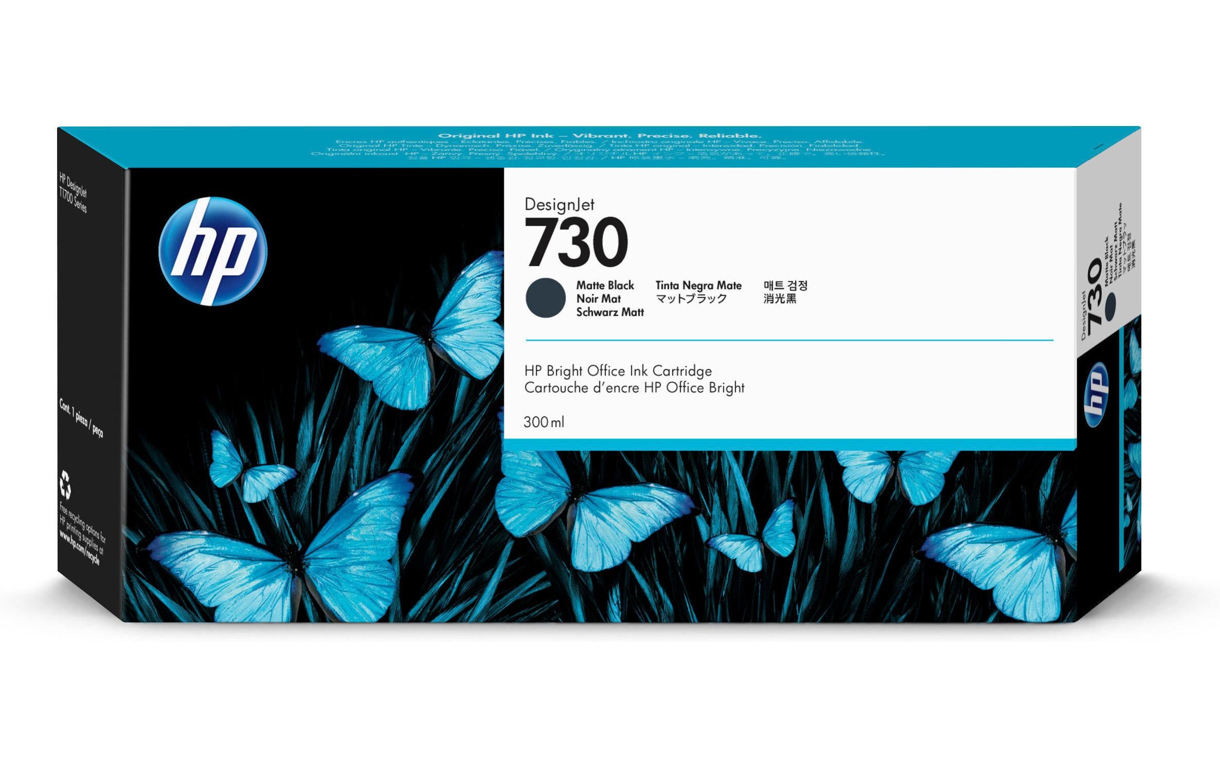 HP Tinte Nr. 730 (P2V71A) Matte Black