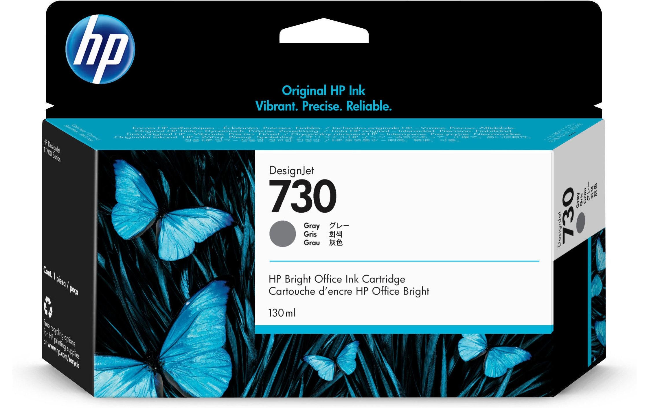 HP Tinte Nr. 730 (P2V66A) Grey