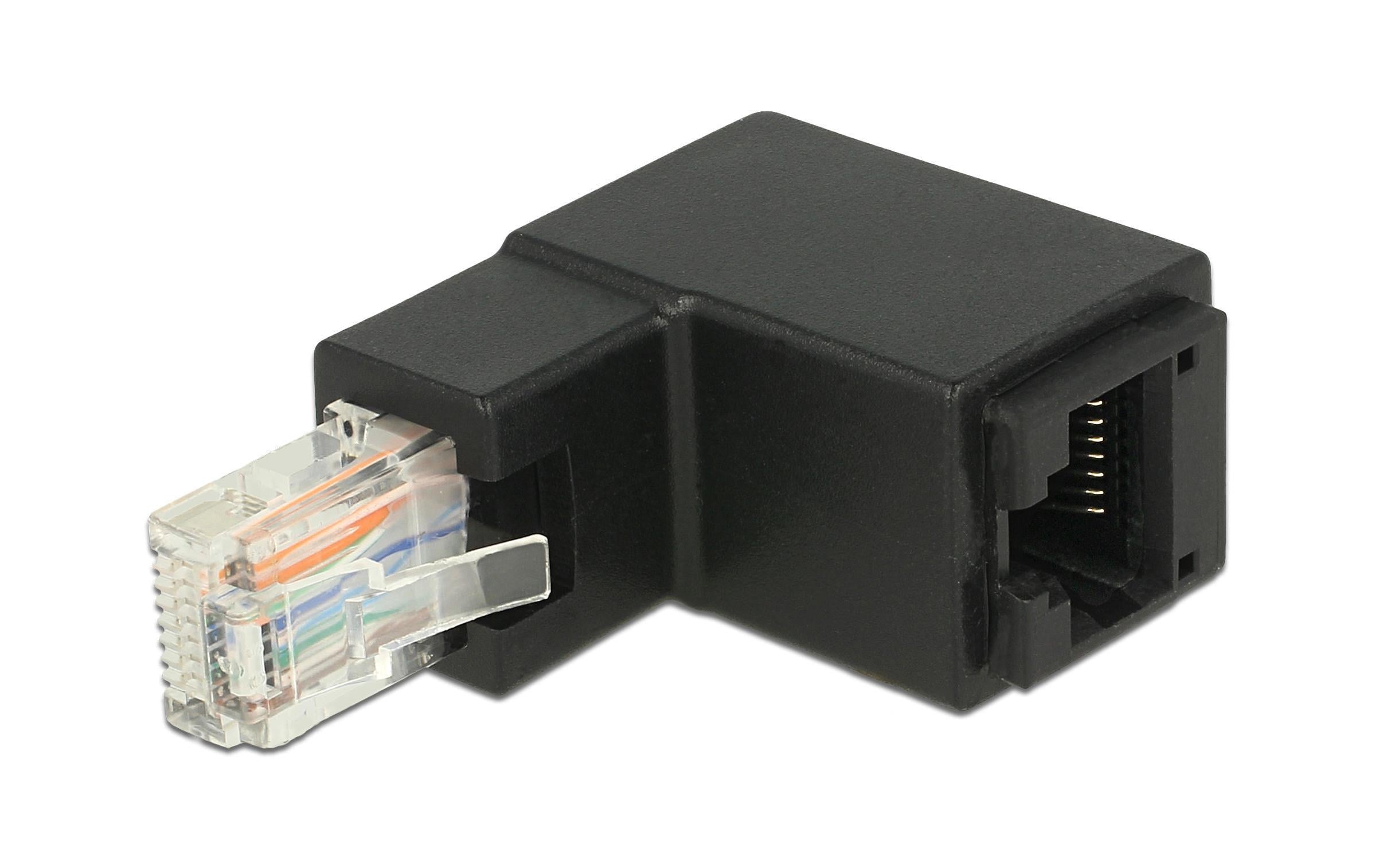 Delock Winkeladapter 90° RJ45 oben, Cat.6 UTP 1 Stück