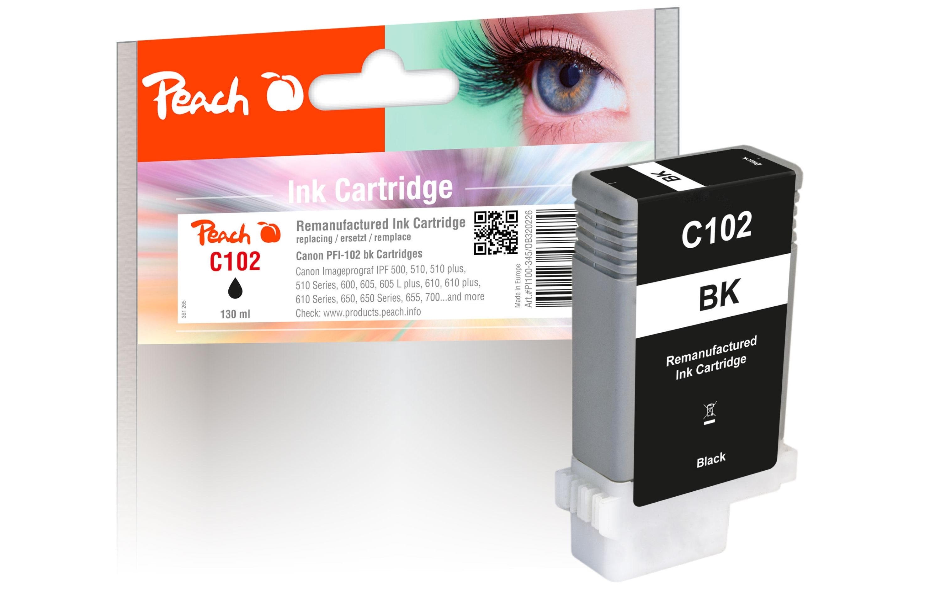 Peach Tinte Canon PFI-102 Black