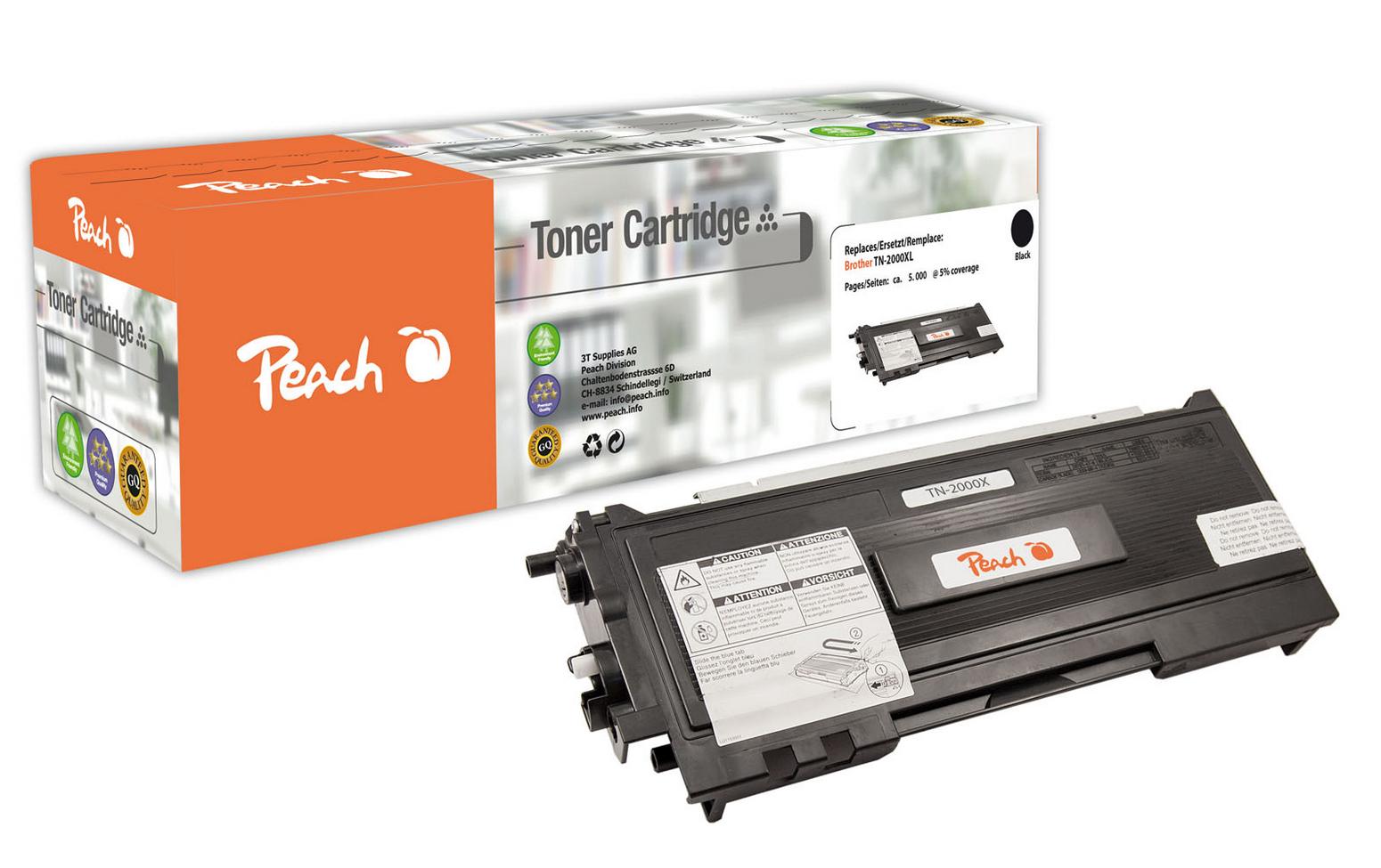 Peach Toner Brother TN-2000XL Black