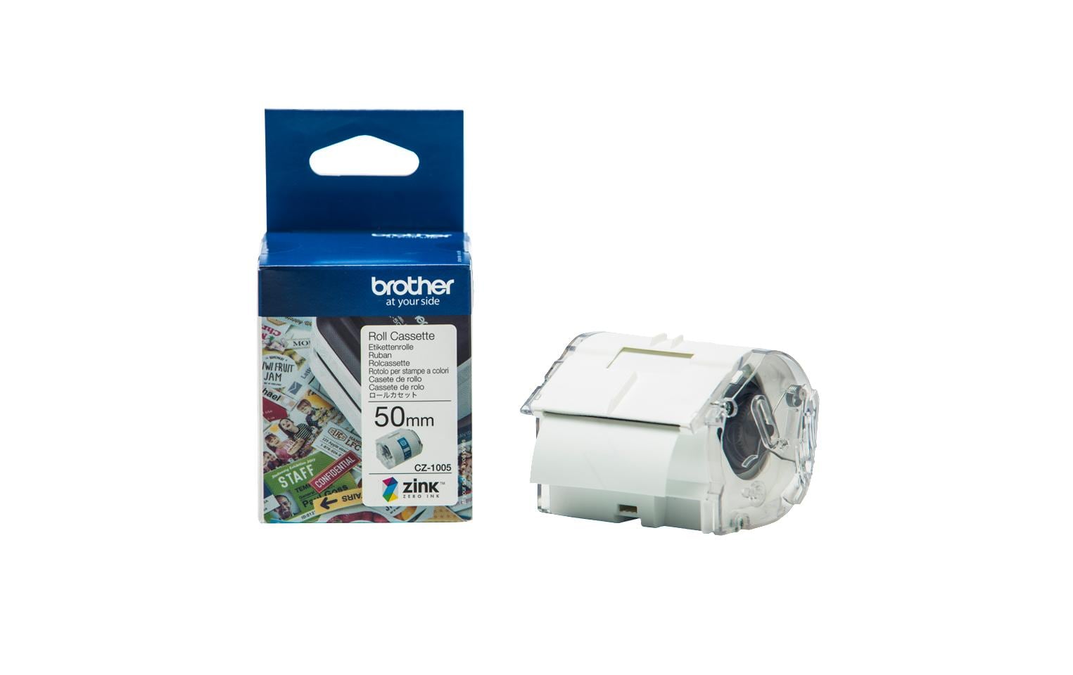 Brother Etikettenrolle CZ1005 ZINK 50 mm x 5 m