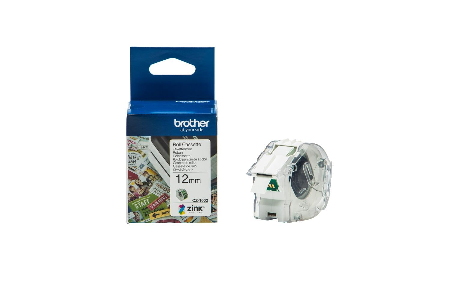 Brother Etikettenrolle CZ1002 ZINK 12 mm x 5 m