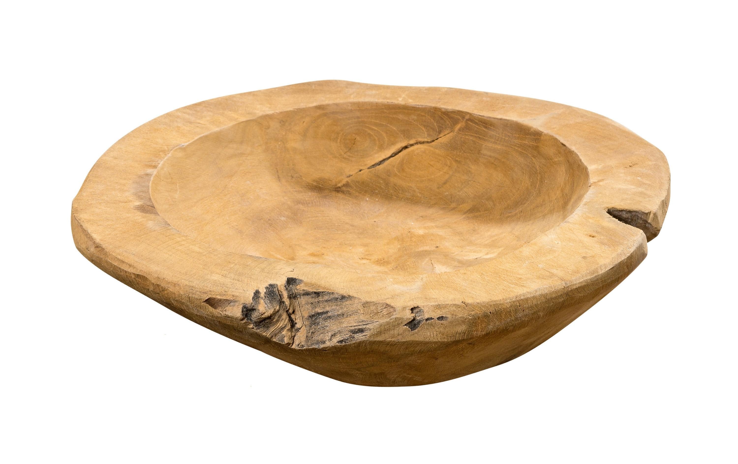 Boltze Schale Teak 1 Stück, Natur