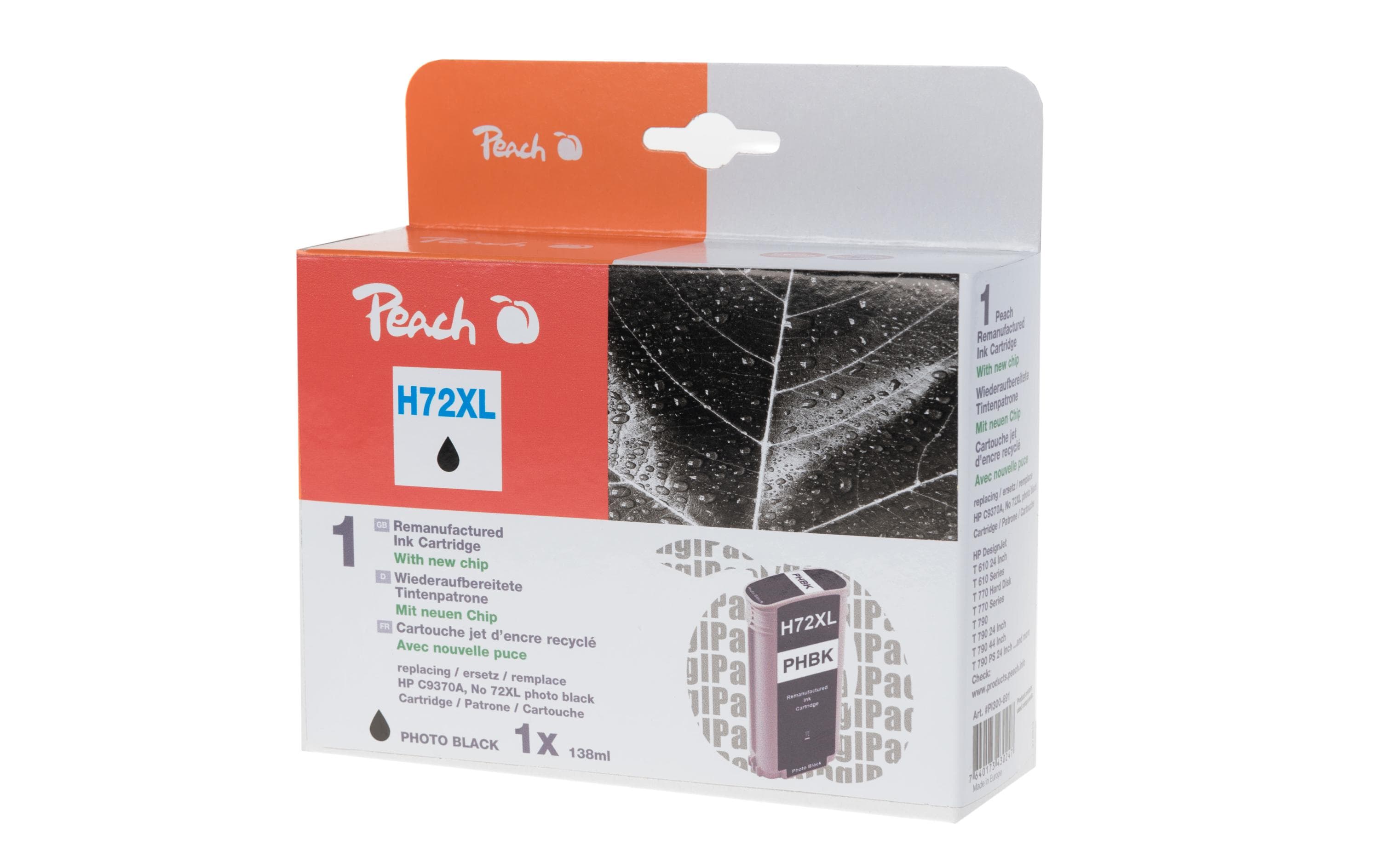 Peach Tinte HP Nr. 72XL (C9370A) Photo Black