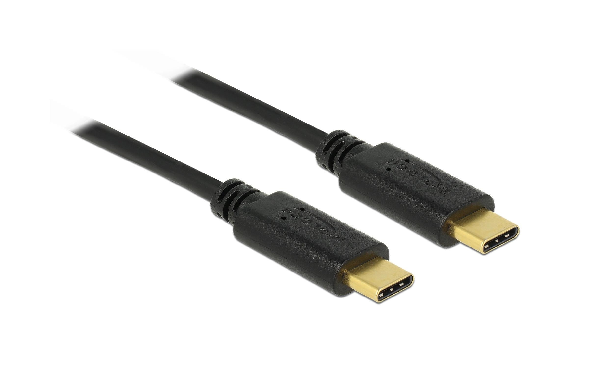 Delock USB 2.0-Kabel bis 5A Strom USB C - USB C 0.5 m