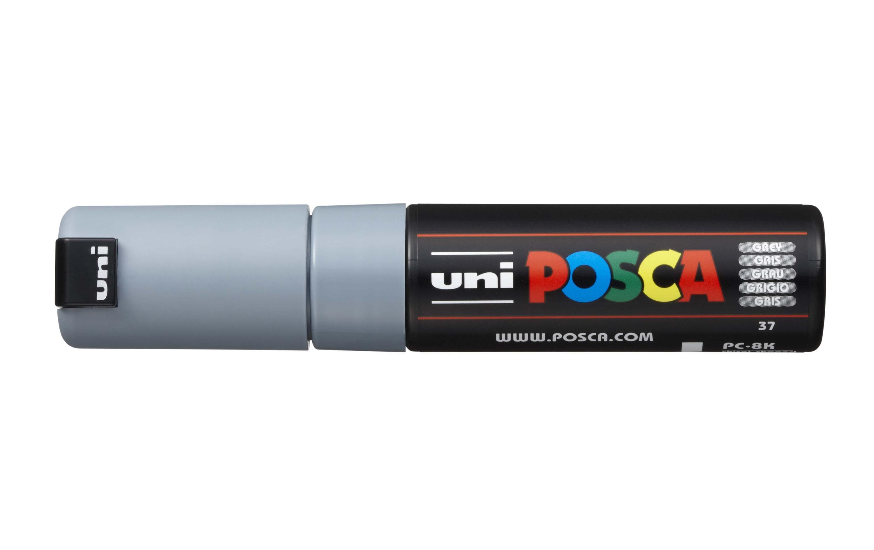 Uni Permanent-Marker POSCA 8 mm Grau