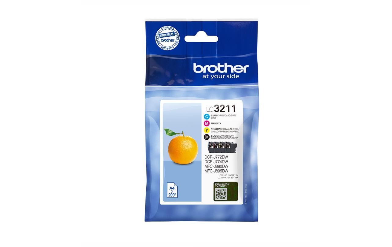 Brother Tintenset LC-3211VAL Black/Cyan/Magenta/Yellow