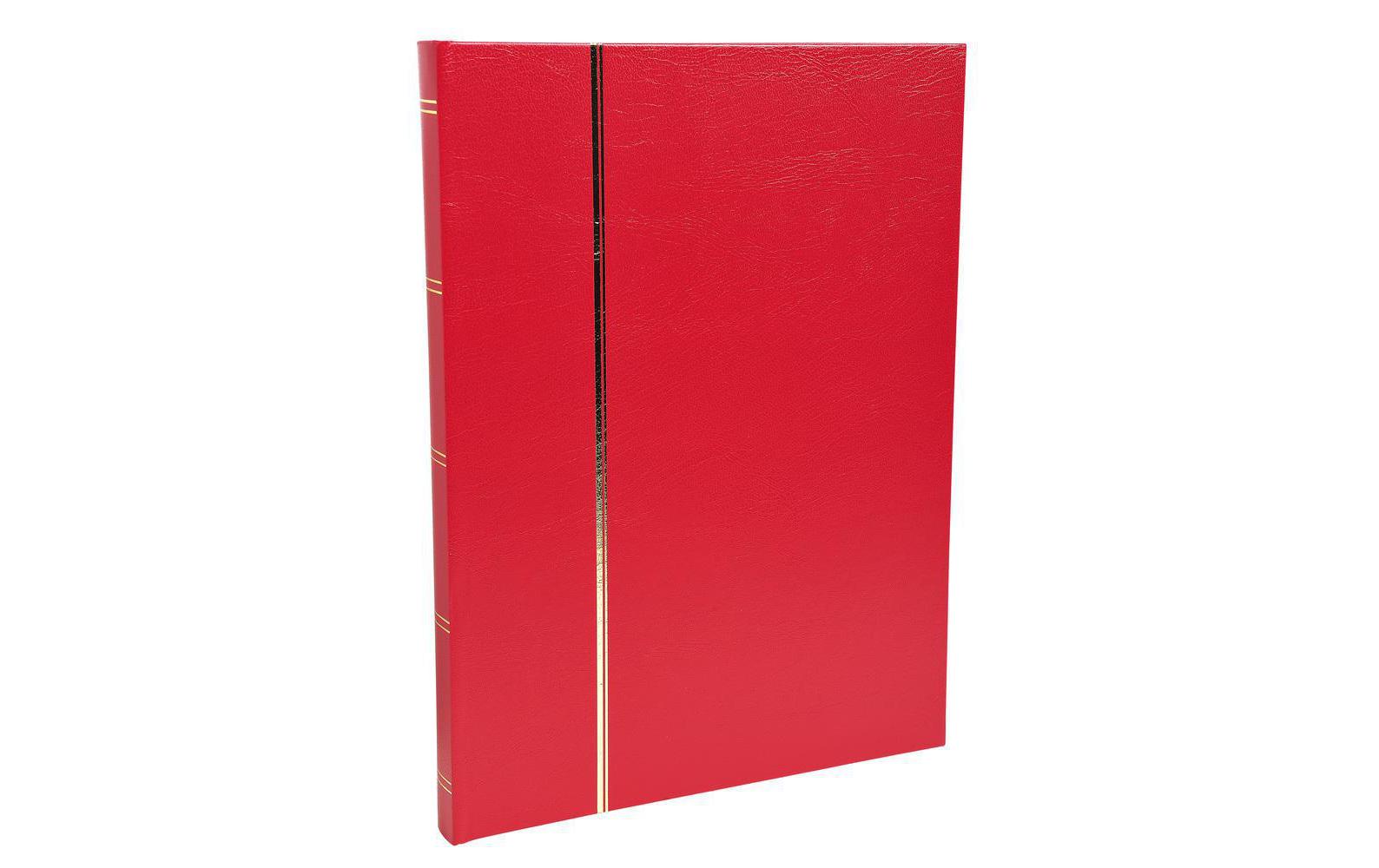 Exacompta Sammelalbum Briefmarken, 22.5 x 30.5 cm, 16 Seiten, Rot