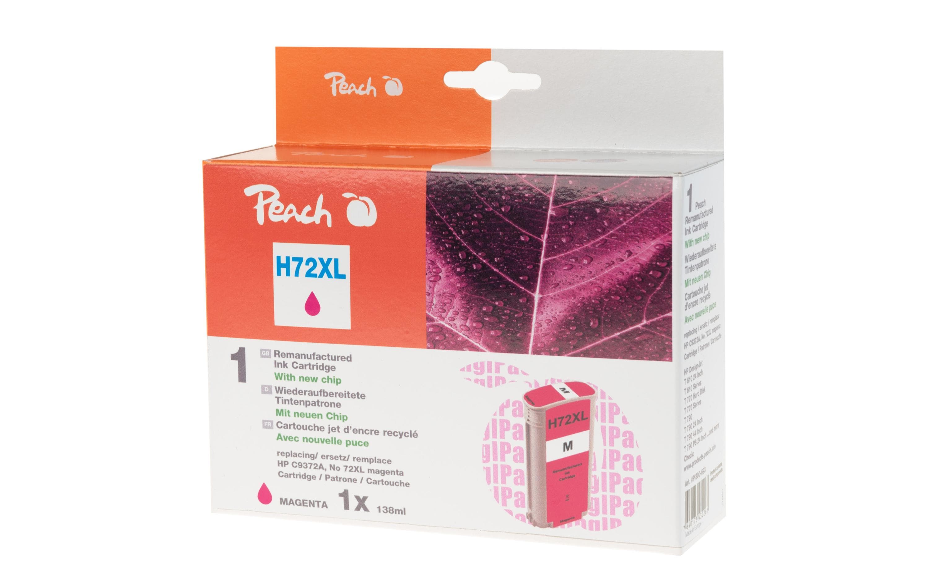 Peach Tinte HP Nr. 72XL (C9372A) Magenta