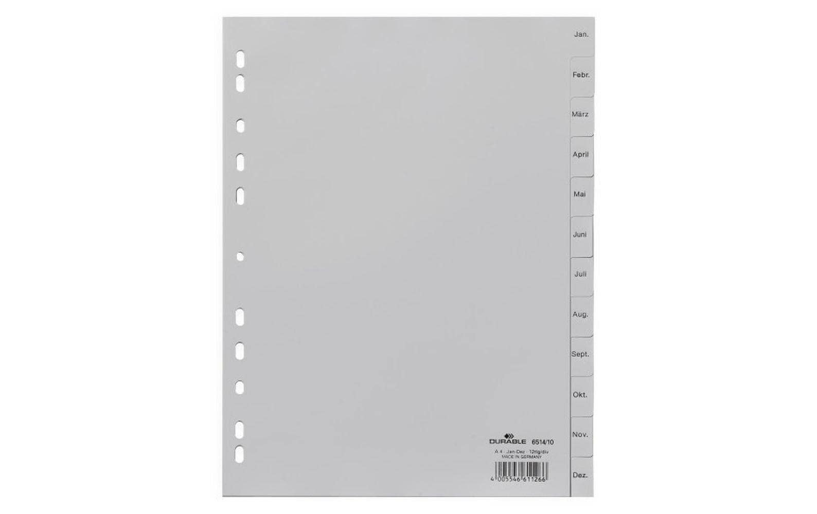 DURABLE Register A4 12-tlg. Jan-Dez