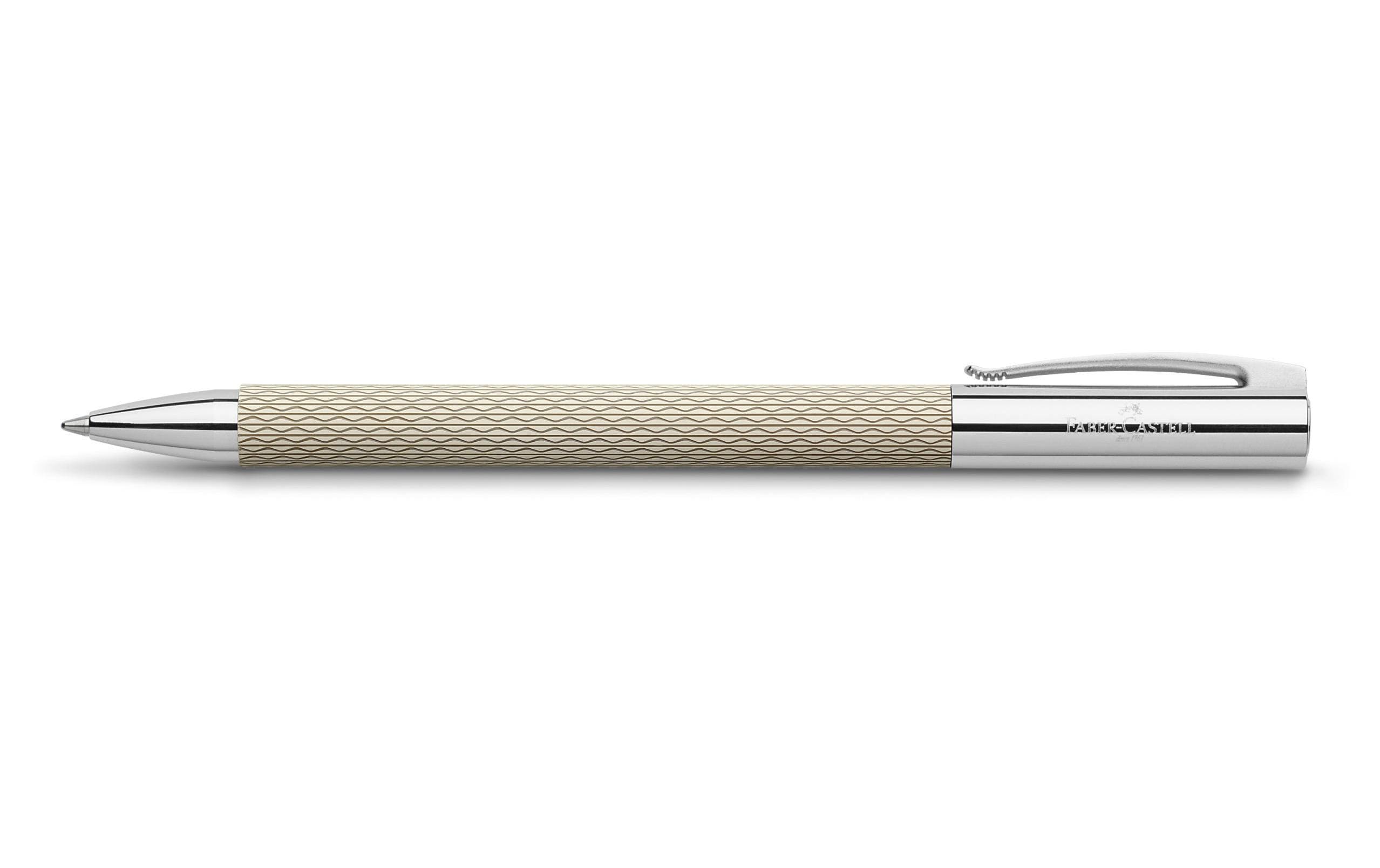 Faber-Castell Kugelschreiber Ambition OpArt White Sand B, Grau
