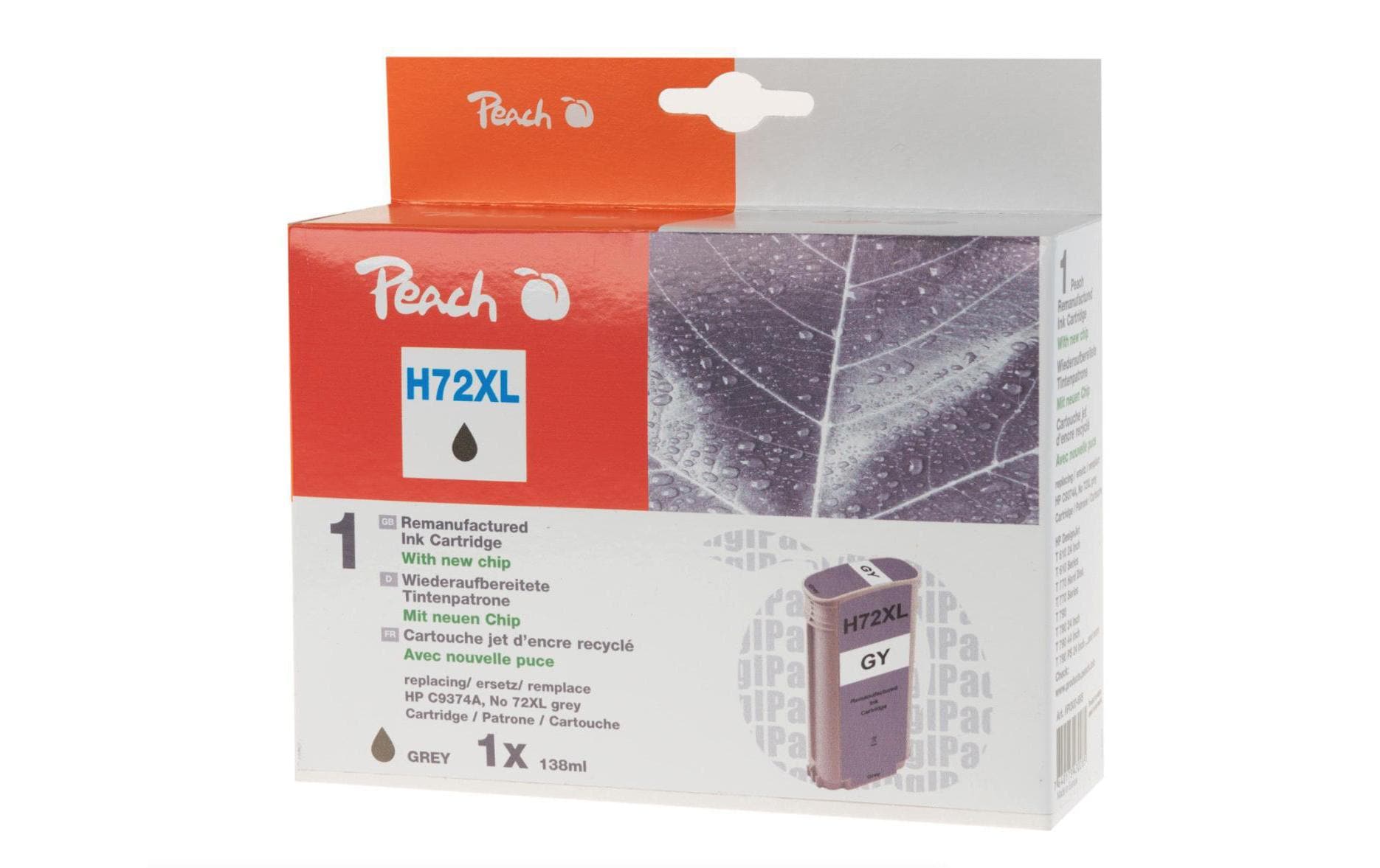 Peach Tinte HP Nr. 72XL (C9374A) Grey