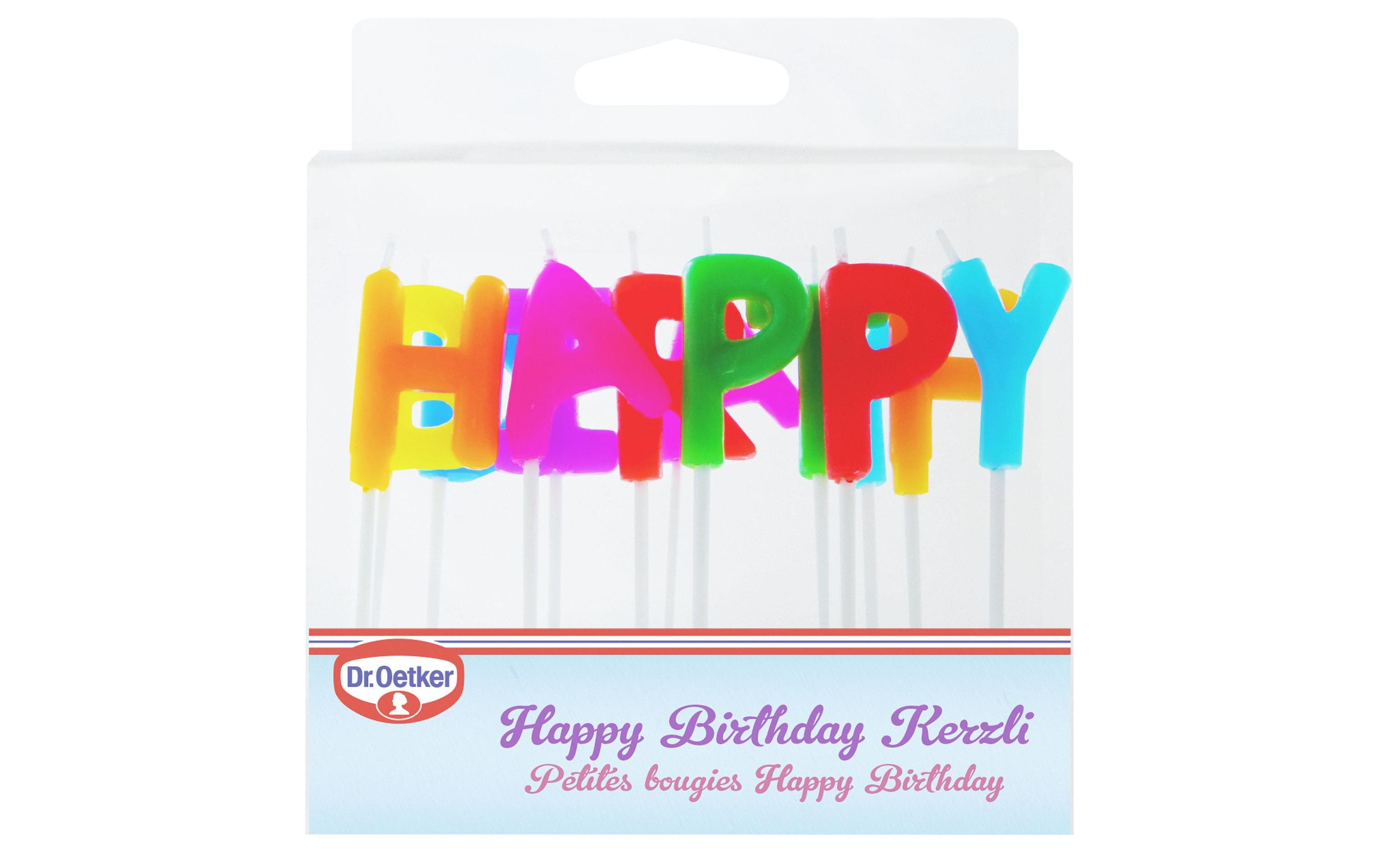 Dr.Oetker Kerze Happy Birthday 13-teilig